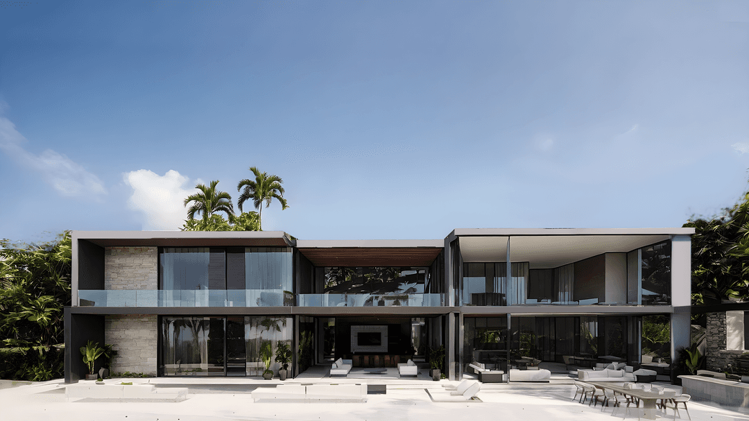 Contemporary Luxury Villa with Panoramic Golf and Sea Views