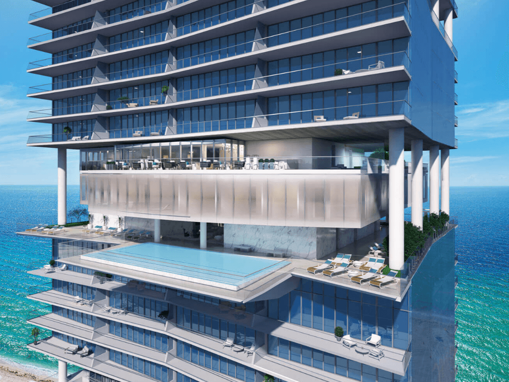 Miami - Turnberry Ocean Club Residences   3 bedroom 4.5 Bath + Family Room + Den / 4,185 SF