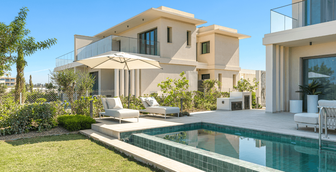 Stylish 3-Bedroom Golf Resort Villa with Private Garden in Limassol