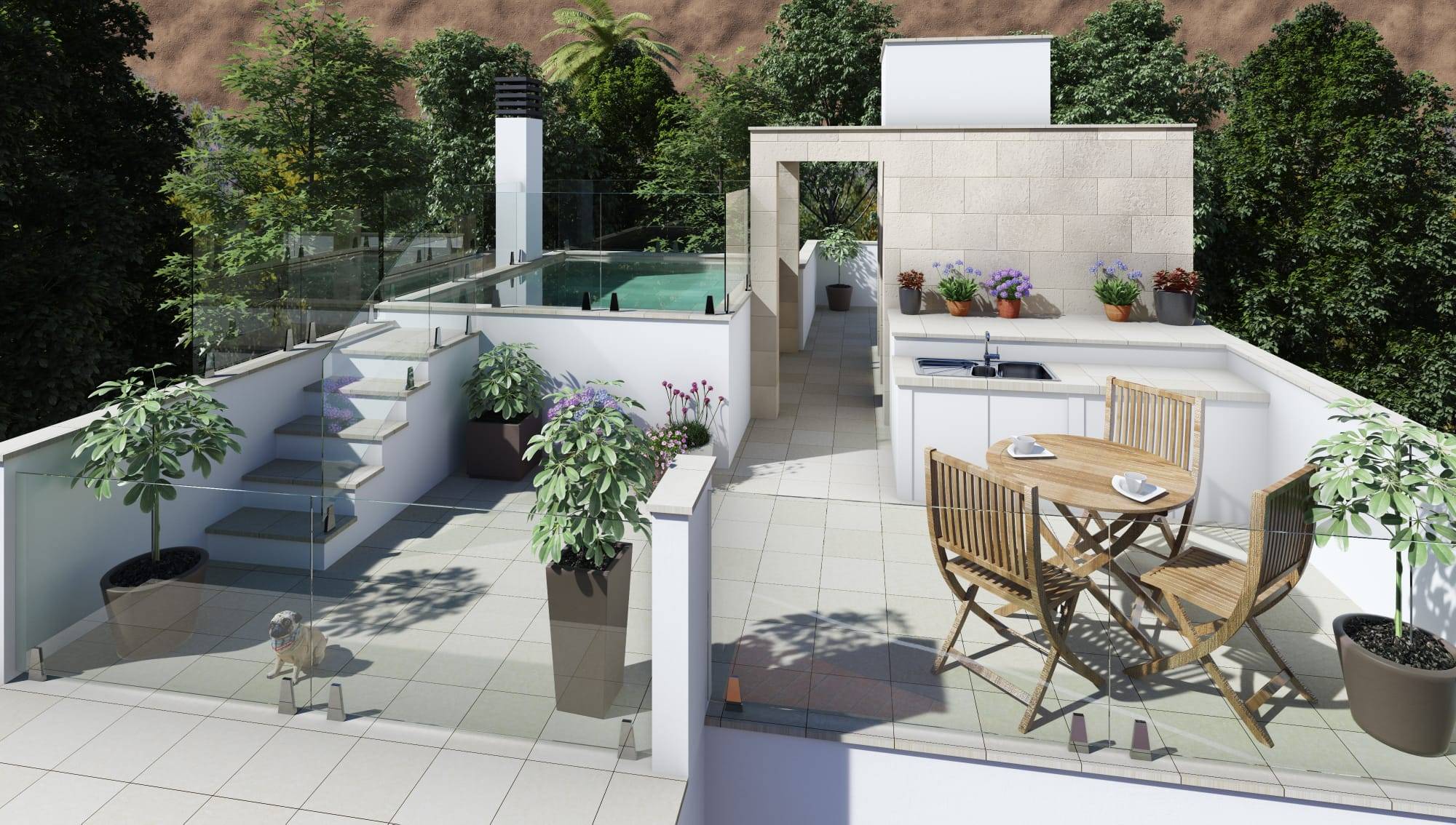 Beautiful contemporary 4 bedroom townhouse located near a sandy beach in a charming small town
