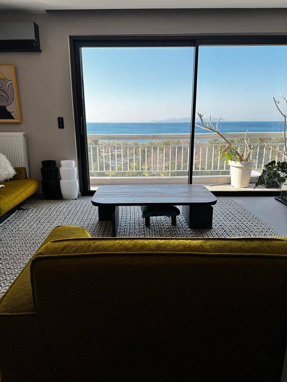Panoramic Sea Views from the Living Room - 7th floor Apartment Paleo Faliro