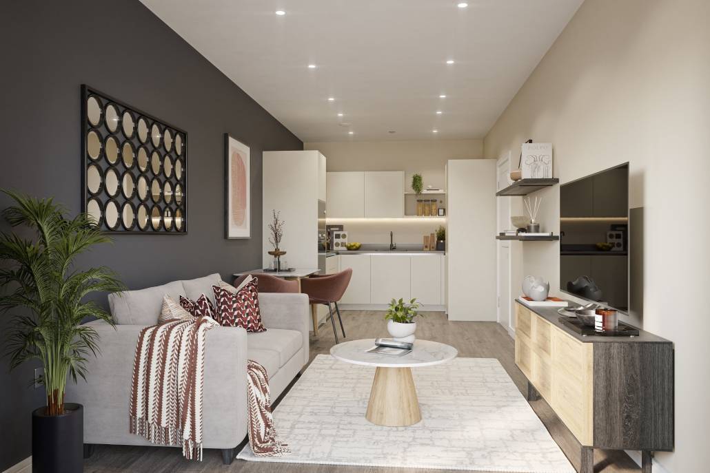 Three Bedroom Ground Floor Apartment With Balcony in The Claremont, Claremont Quarter