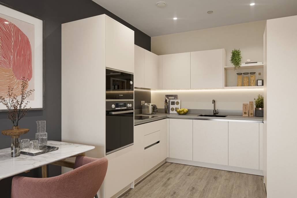 One Bedroom Second Floor Apartment With Balcony in The Claremont, Claremont Quarter