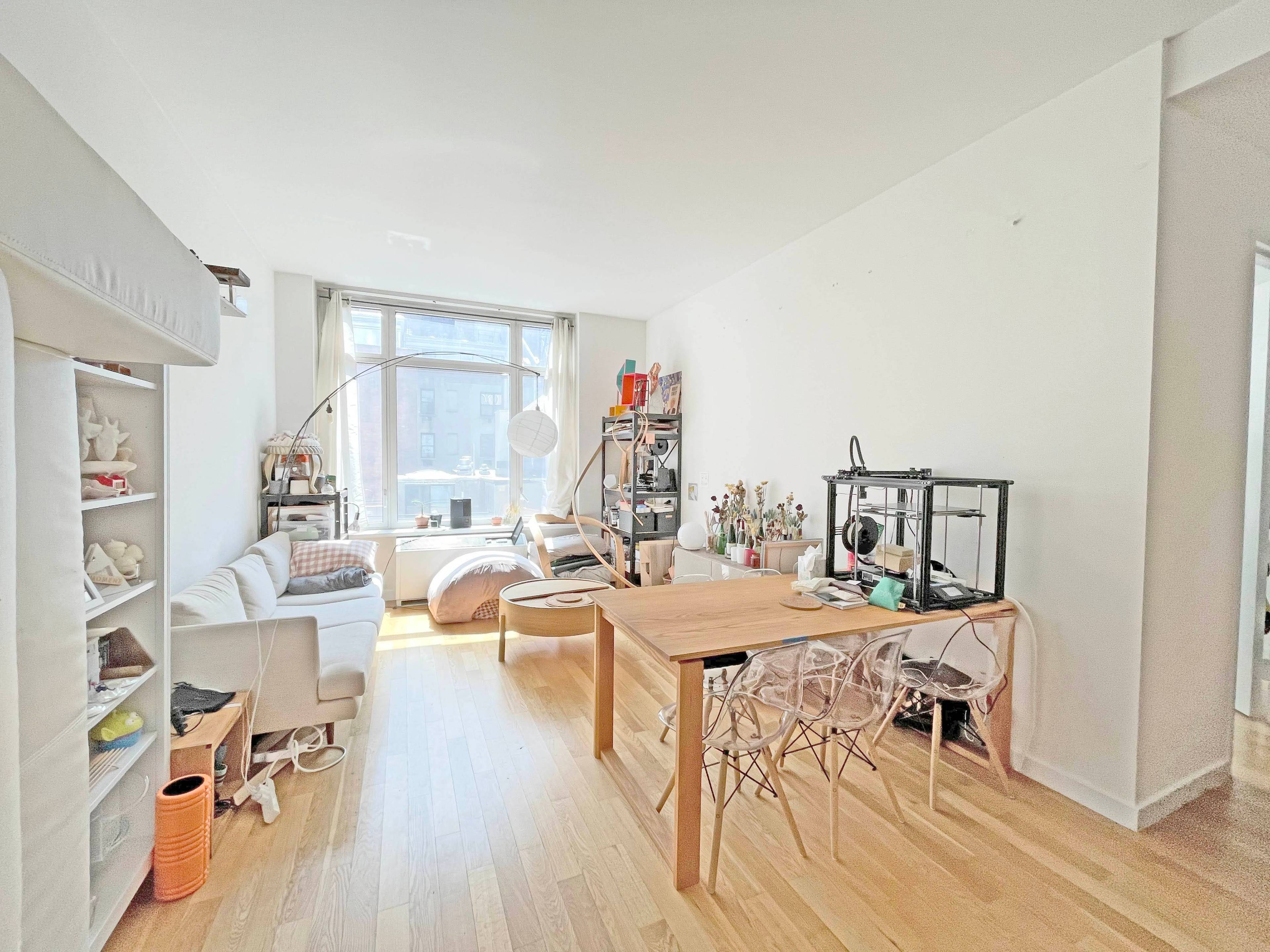 Spacious, bright, and airy one bedroom available for rent