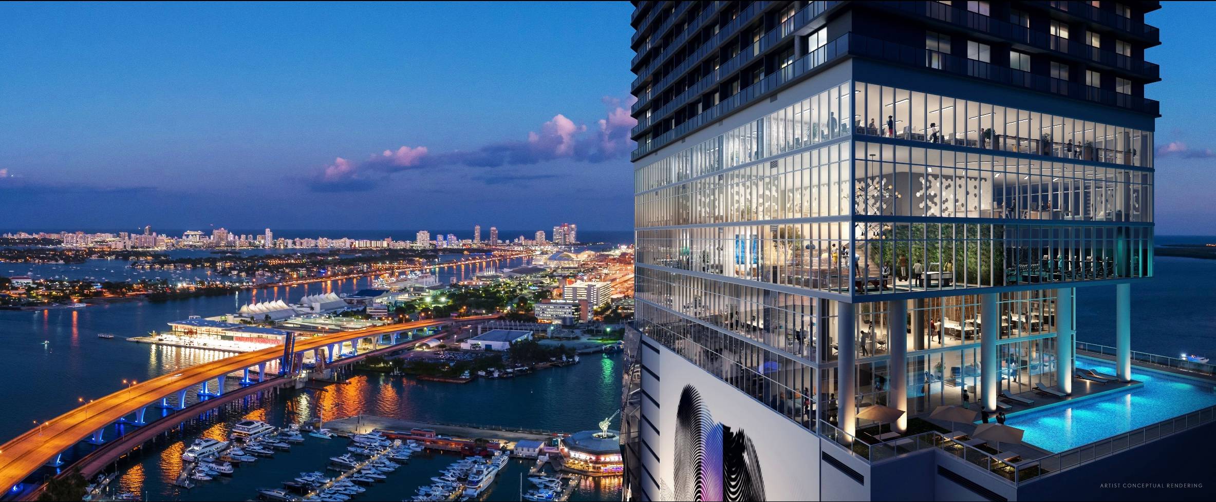 MIAMI DOWNTOWN NEW SKYSCRAPER STUDIO | 1 BED 1 BATH, BALCONY | 532 SF | OTHER UNITS AVAILABLE