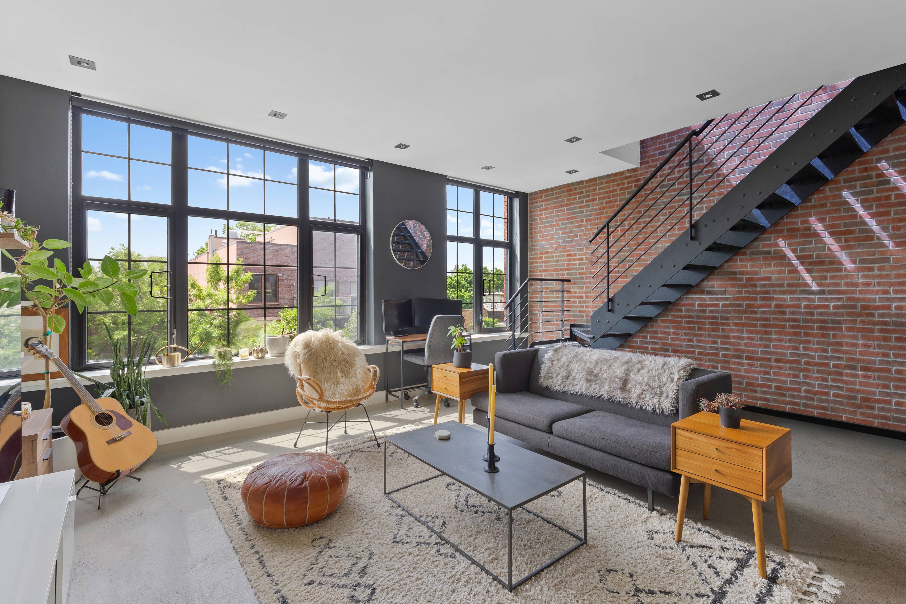 Rarely Available DUPLEX Rustic Modern LOFT Rental by McCarren Park!