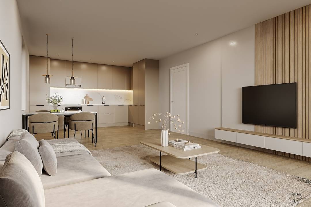 Three Bedroom First Floor Apartment With Terrace in The Mulberry, Keepers Yard