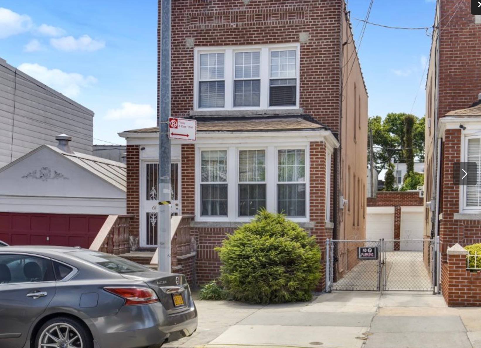 Detached Brick 1 Family with Garage, 61-02 Menahan St, Queens, NY, 11385