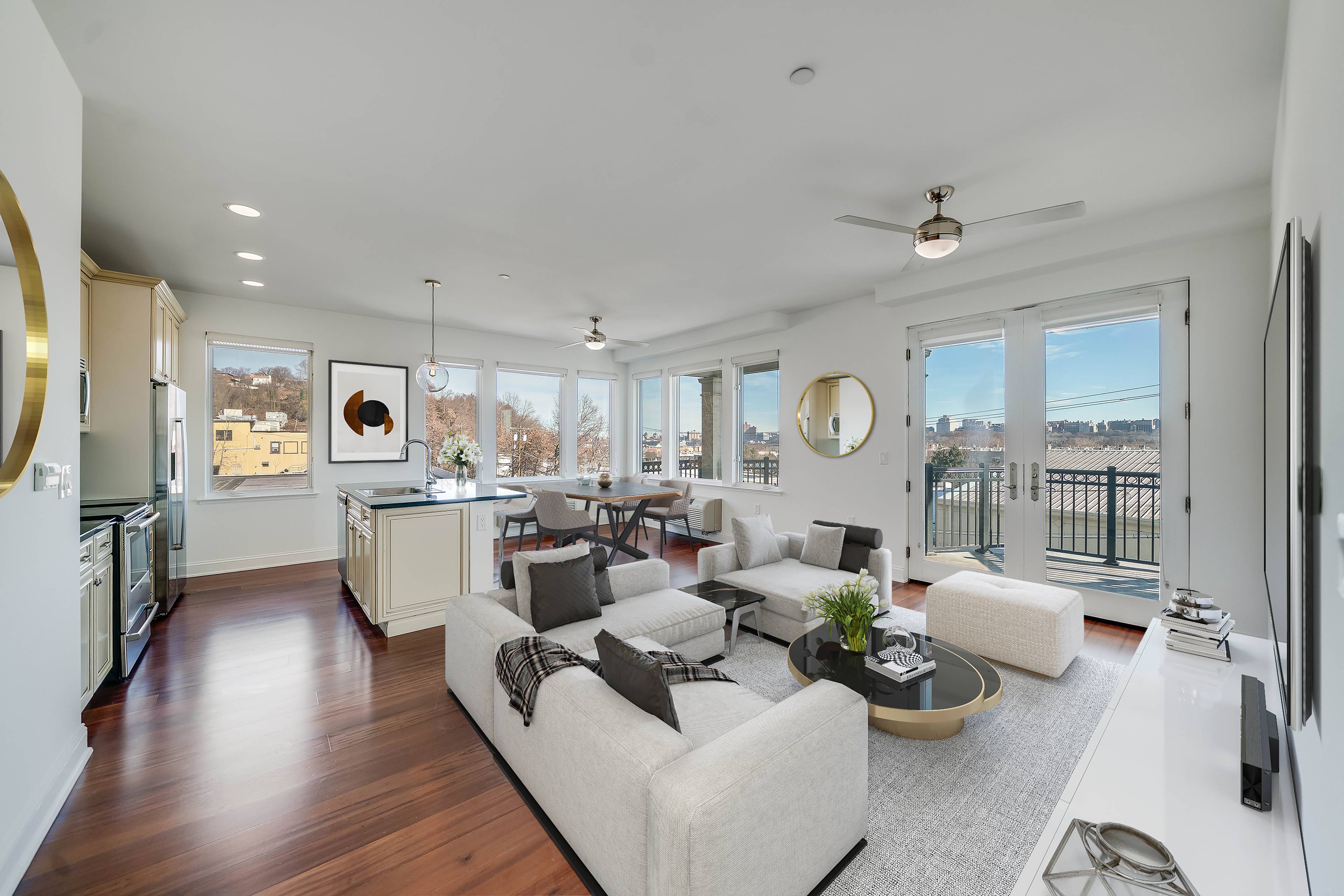 Residence #524 is a 2 Bedroom 2 Bath (1197 sq ft) apartment rental at Infinity in Edgewater NJ