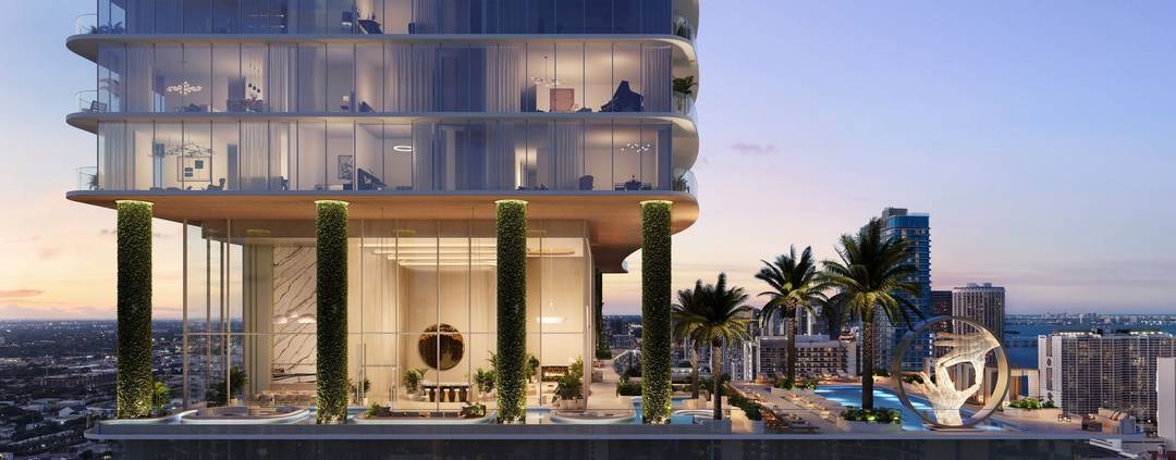Downtown Miami - Sky Villa with Interiors by FENDI Casa