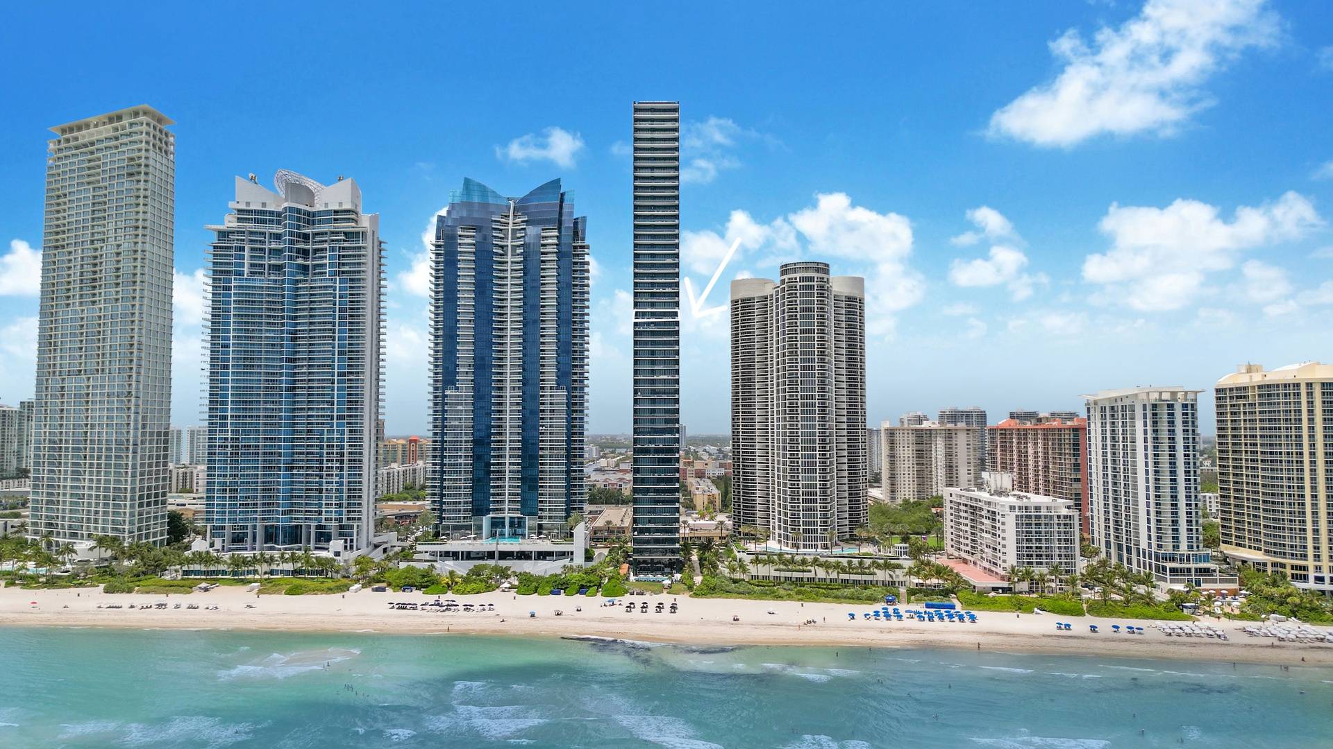 Miami Private Beach Condo| 2Schlafzimmer 2. Badezimmer 2 Parkplatz, Wrap-around-Balkon 2.042 SF