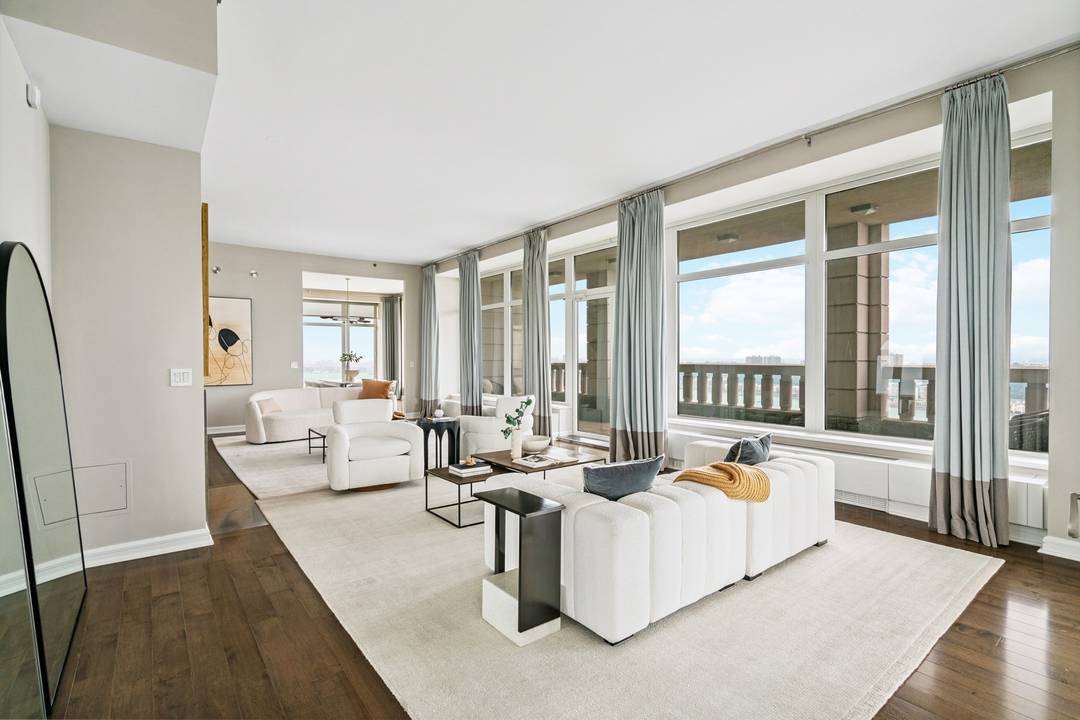 Masterpiece Above the Hudson | Full-Floor Trophy Penthouse with Private Terraces & Endless Vistas | FOR RENT