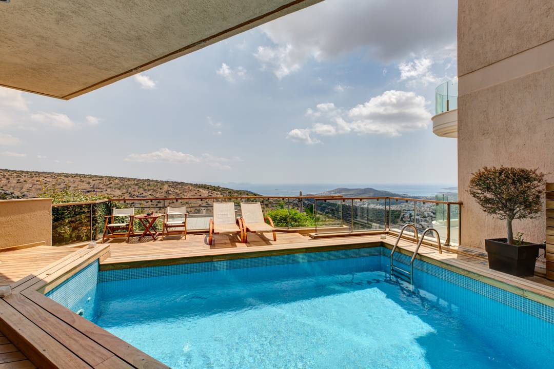 PANORAMIC SEAVIEWS 3 Level 428 sqm Villa in Panorama Voula