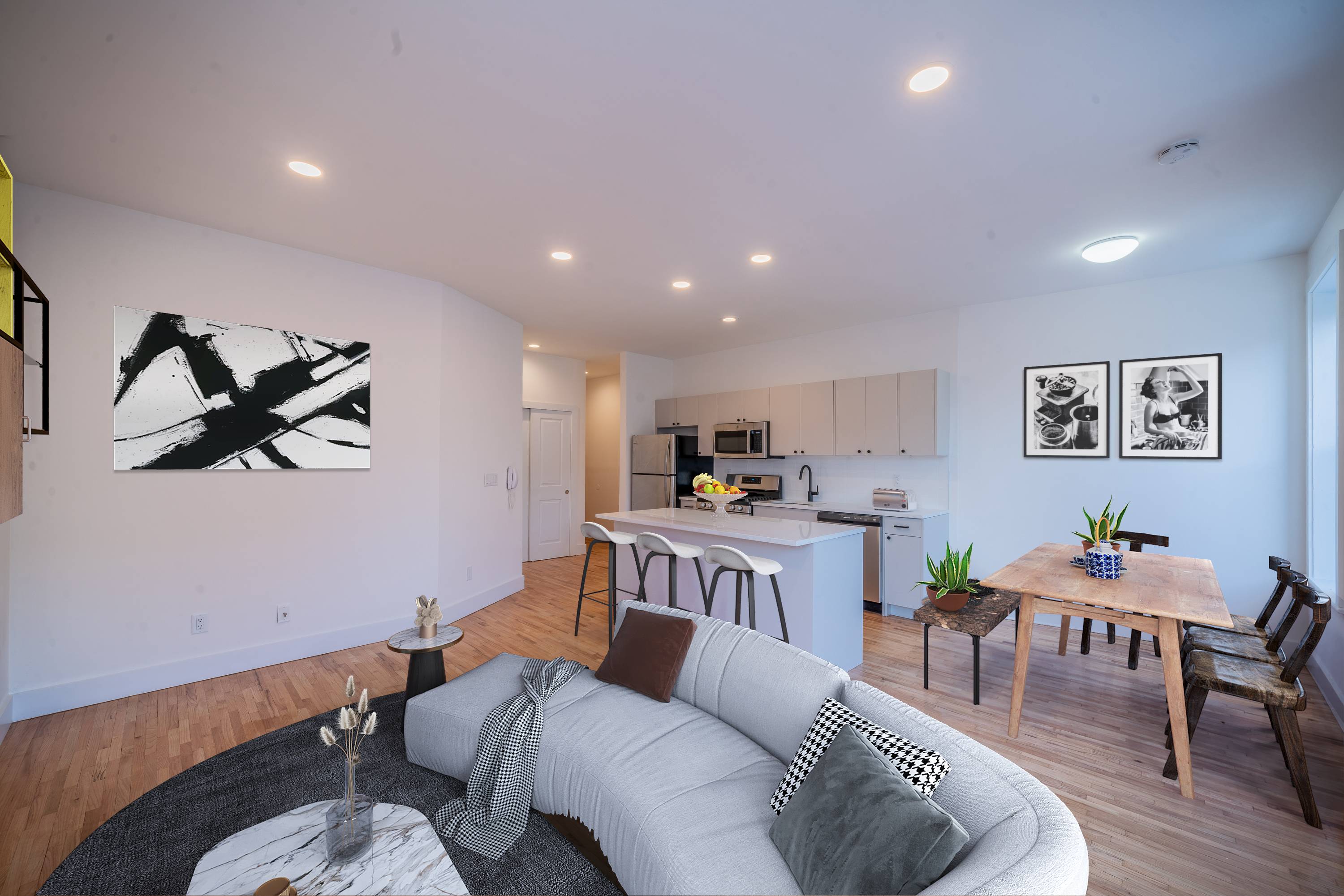 Beautifully Renovated 2 Bedroom 1.5 Bath Apartment in Uptown Hoboken! Elevator Building! No Broker Fees!