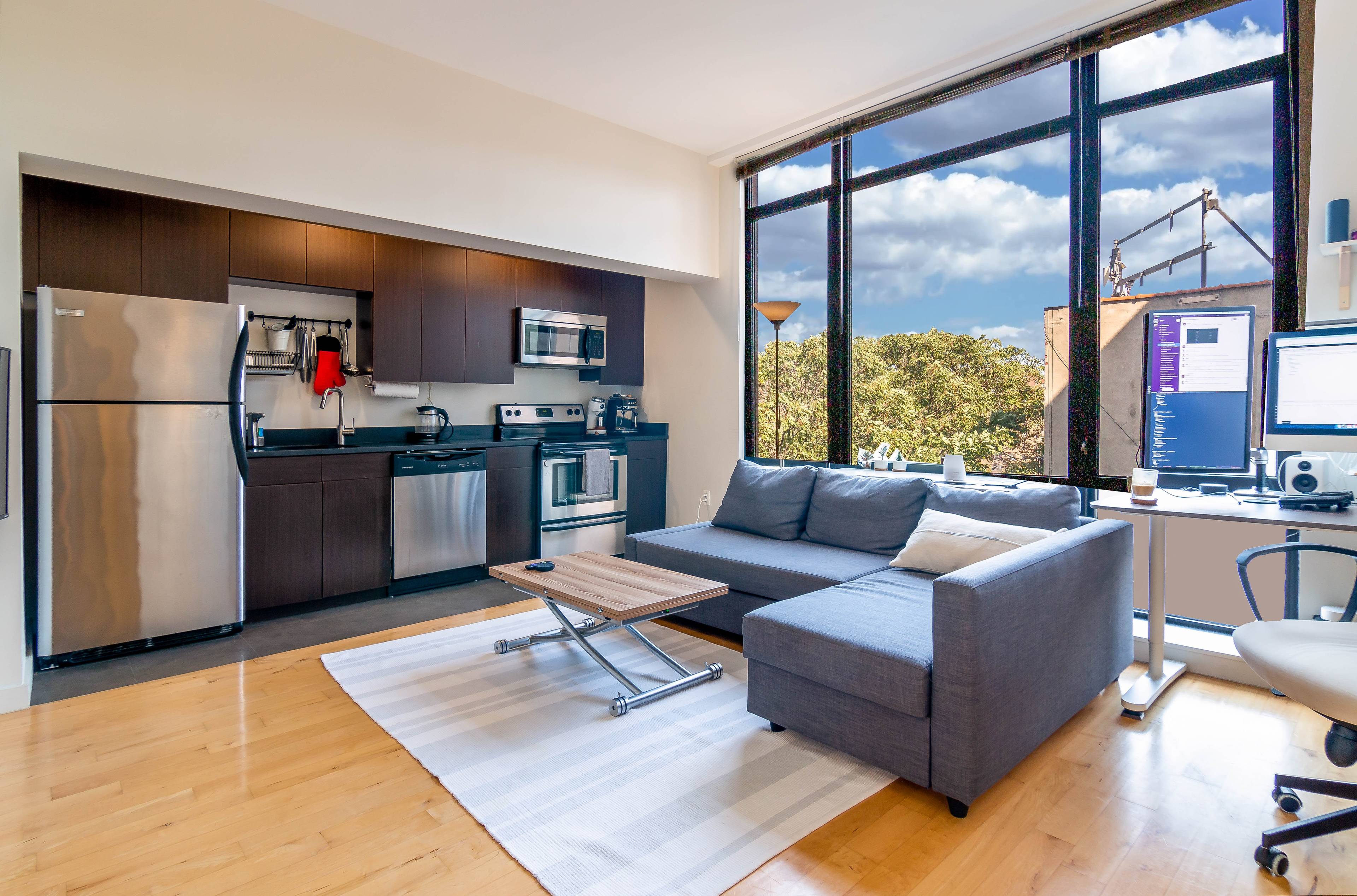 Sunny Alcove Studio with Open View