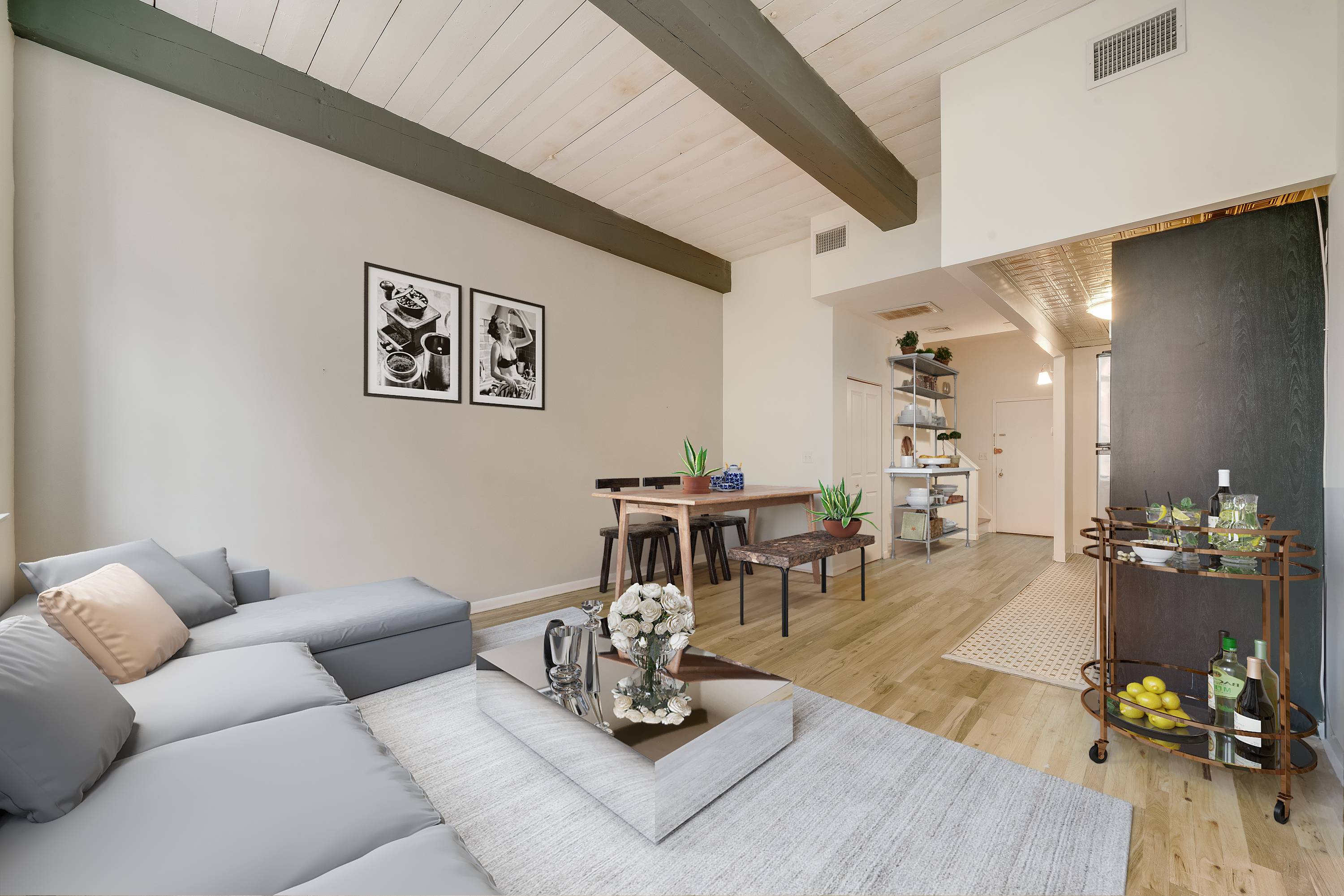 2 Bedroom 1.5 bath Duplex Soho-Style Loft located in the heart of Downtown Hoboken!  Studio - 3 Bedroom Homes!  No Broker Fees! Close to Washington Street, Hoboken Path and Lightrail!