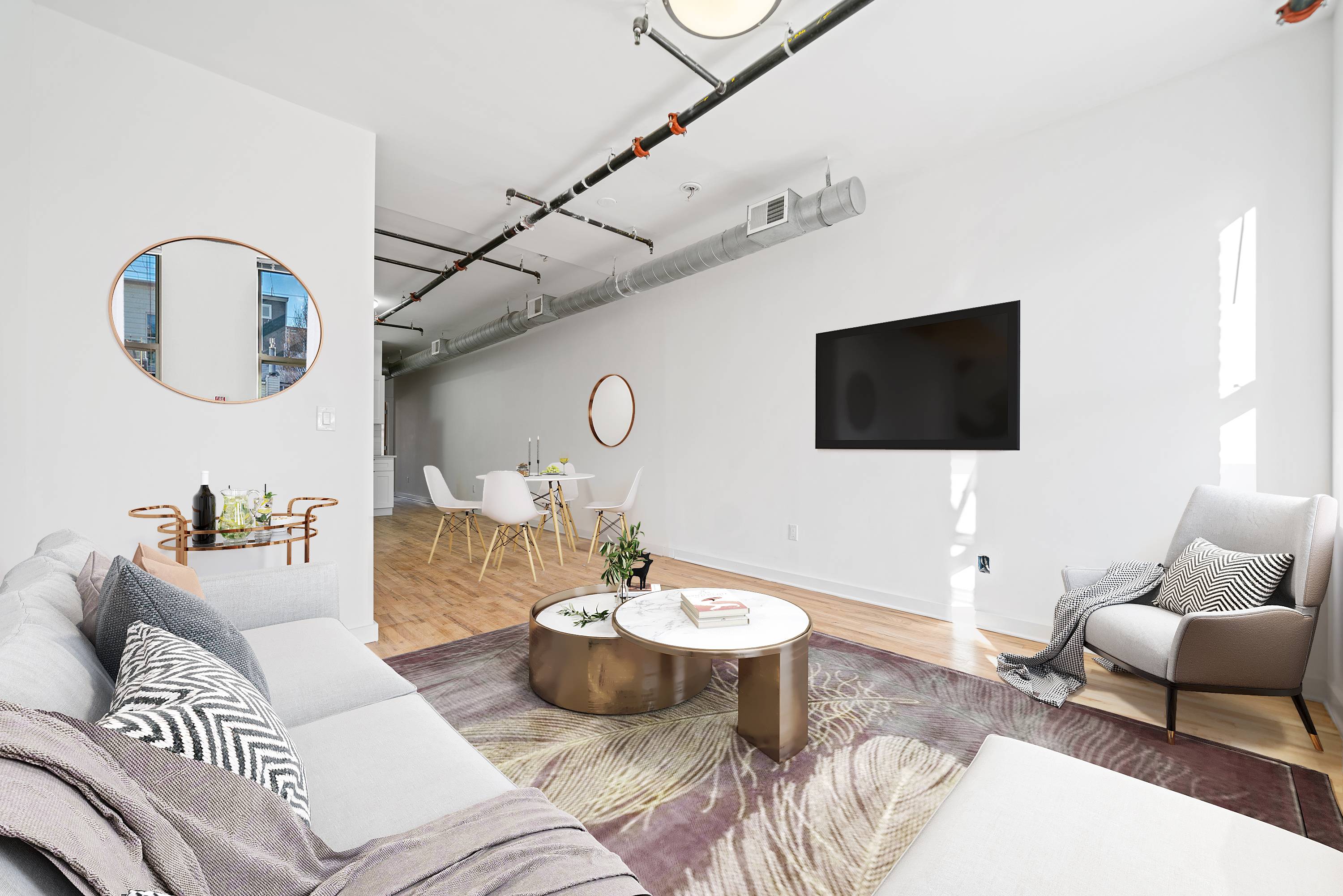 Brand New 1 Bedroom Apartment at 615 Monroe Street!  Combo Washer/Dryer Unit, Shared Backyard and Central AC and Heating!  Pets Welcome!