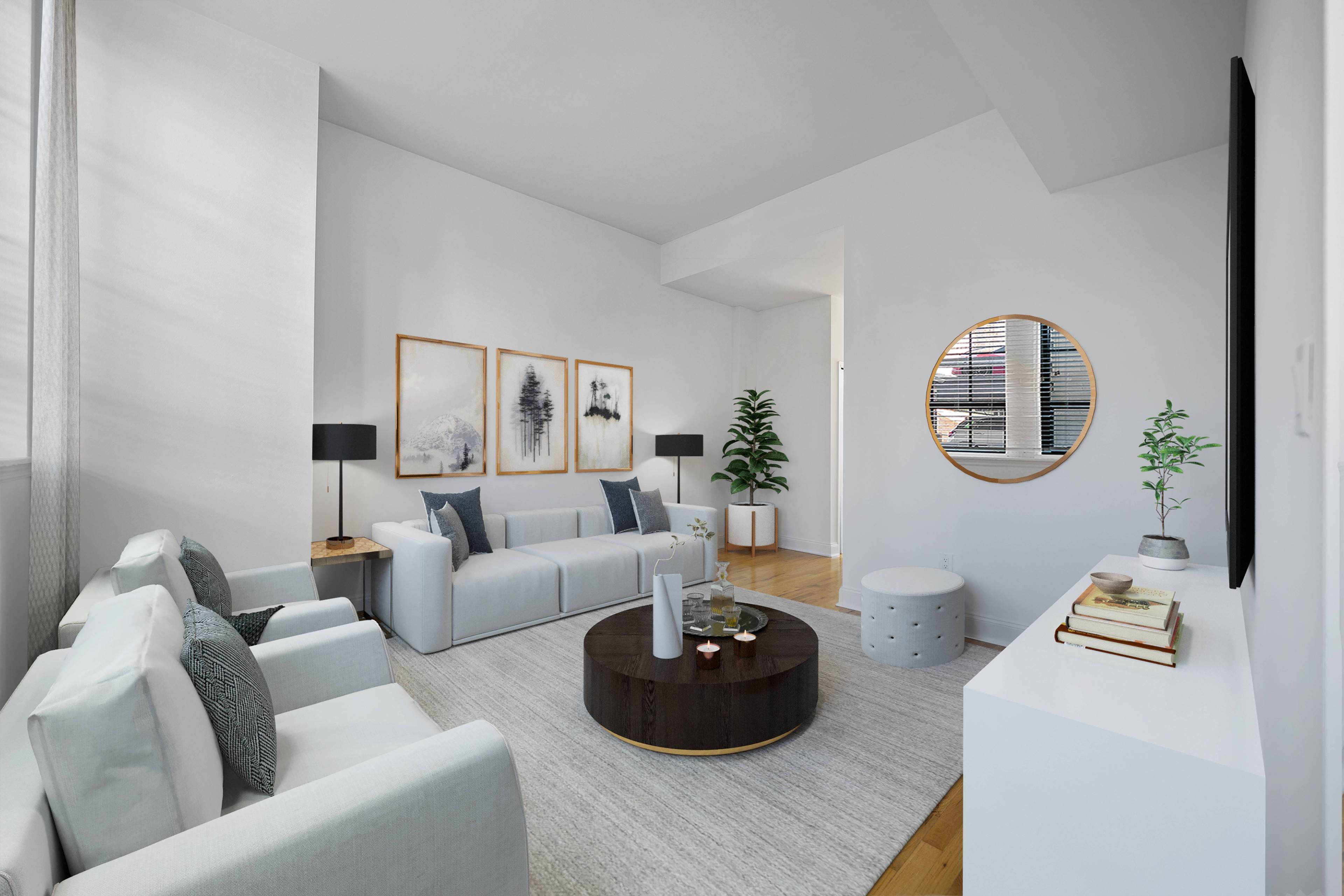 Beautiful Open and Spacious 2 Bedroom 1.5 Bathroom Soho Loft Duplex located at the Grand Adams in Downtown Hoboken!