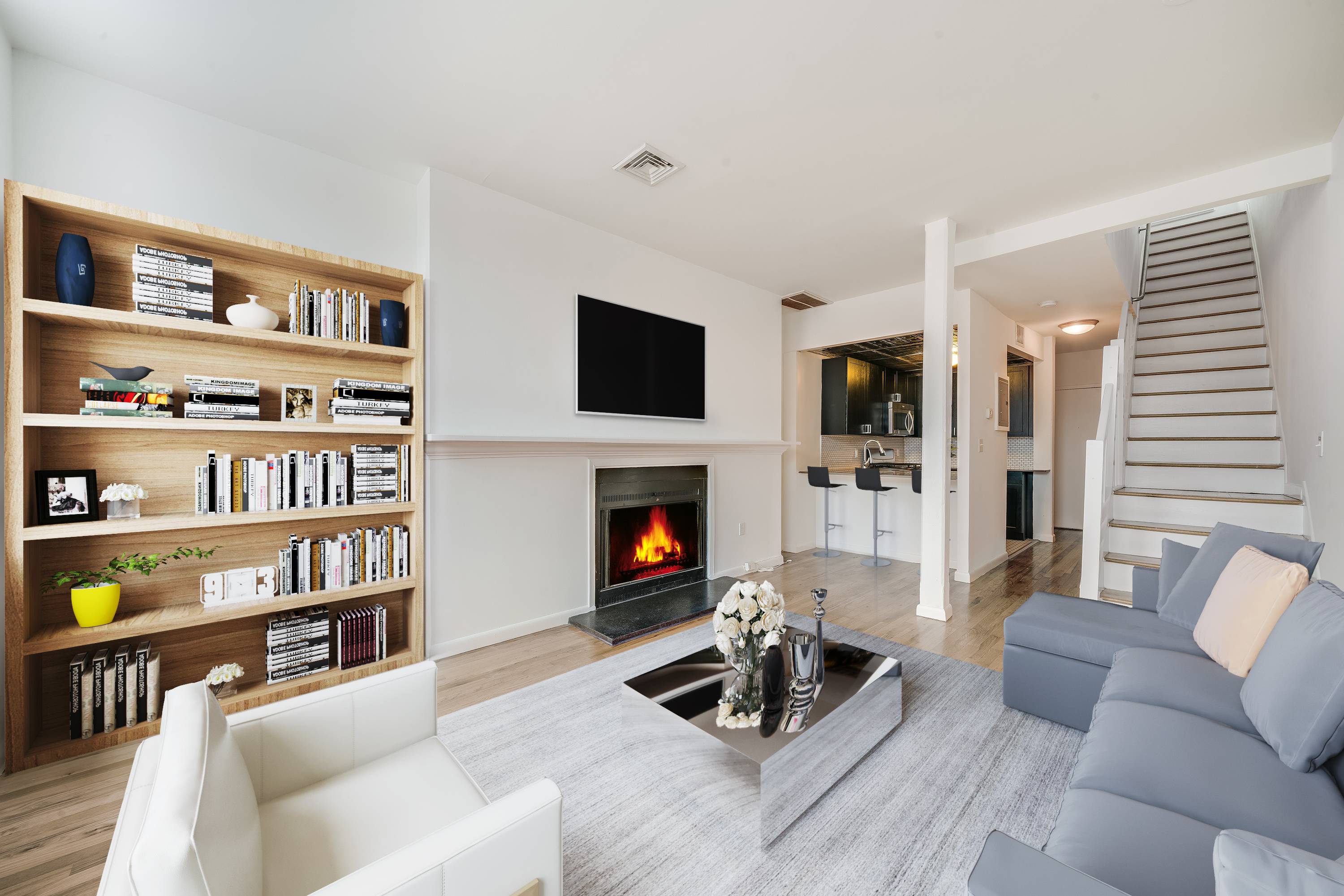 Stunning 1BR Duplex Soho-Style Loft with Private Roofdeck Terrace located in the heart of Downtown Hoboken!  Studio - 3 Bedroom Homes!  No Broker Fees! Close to Washington Street, Hoboken Path and Lightrail!
