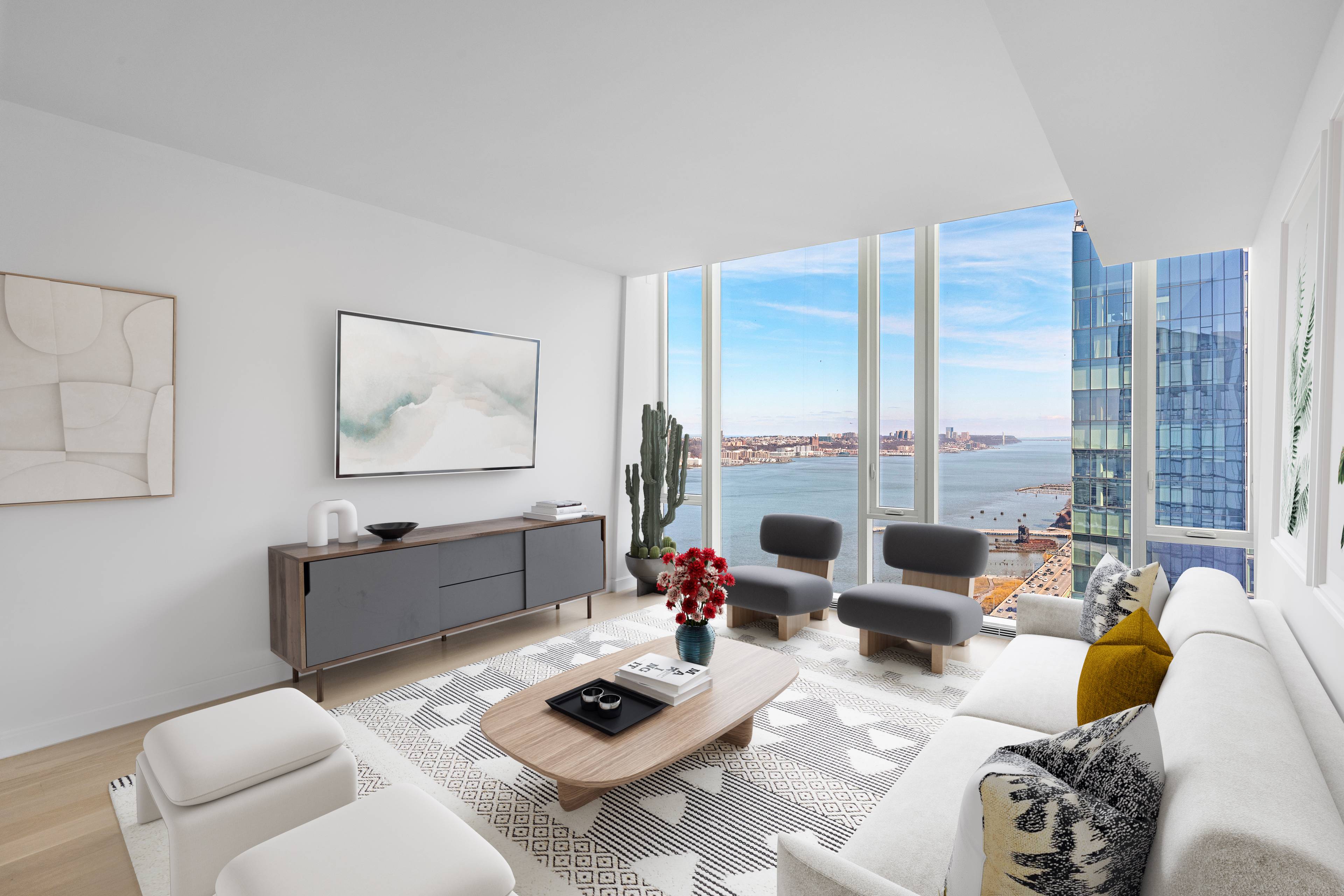 Luxury 2Beds and 2.5Baths with Hudson river vew at Waterline Square