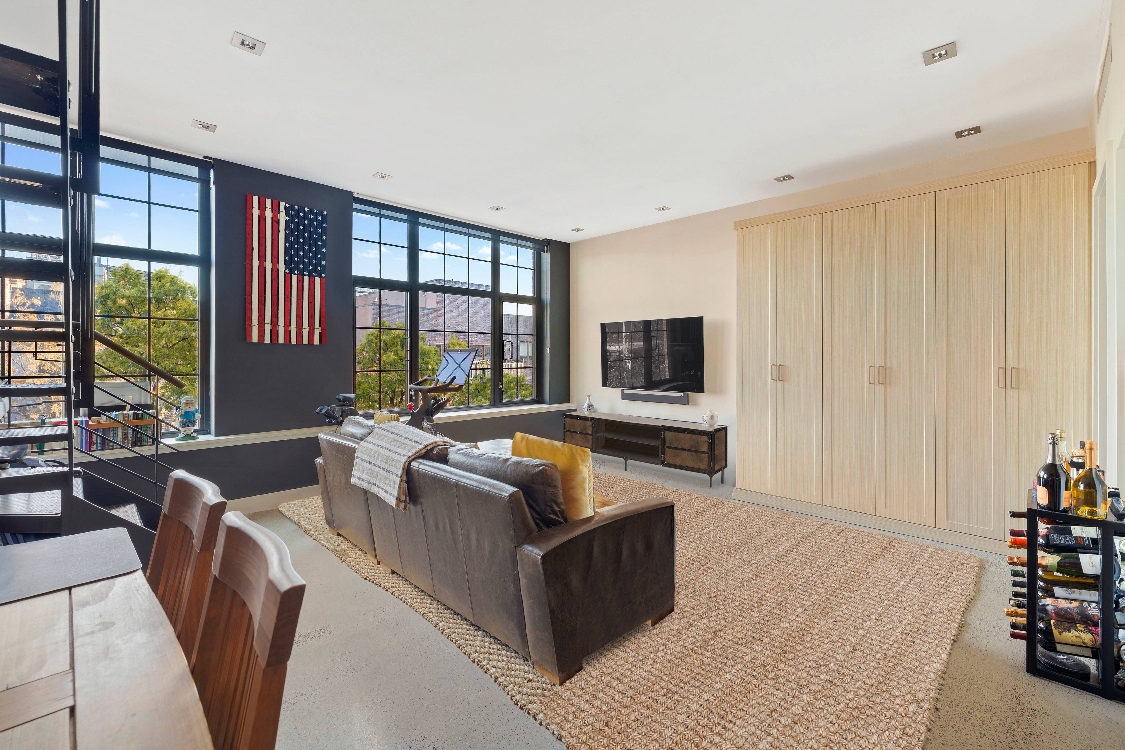 Rarely Available Duplex at Bayard Lofts & as seen on Million Dollar Listing NY!