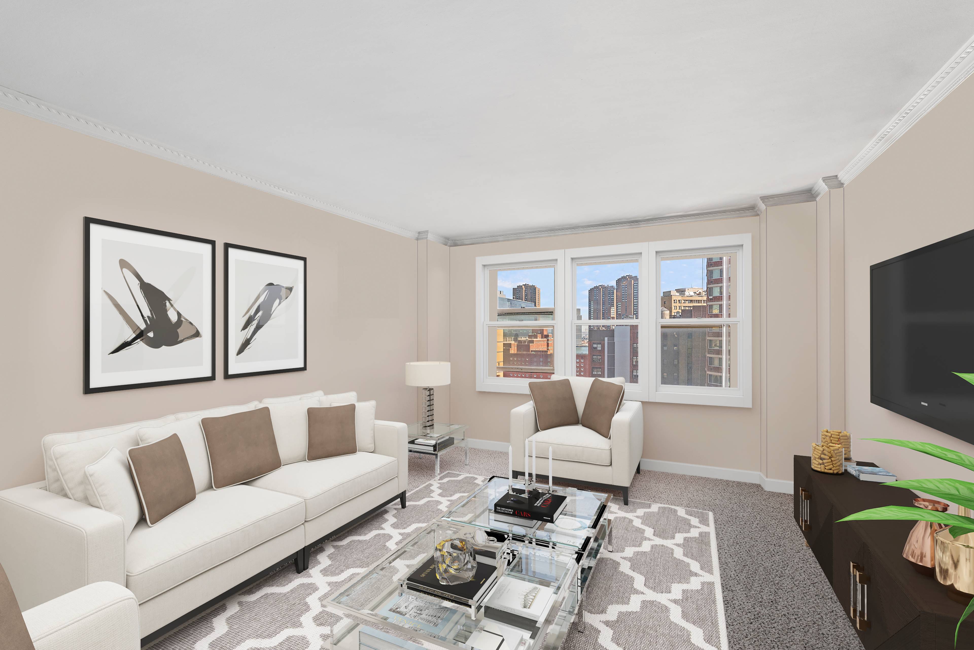 BRIGHT LUXURY STUDIO APARTMENT WITH BREATHTAKING RIVER & CITY VIEWS!