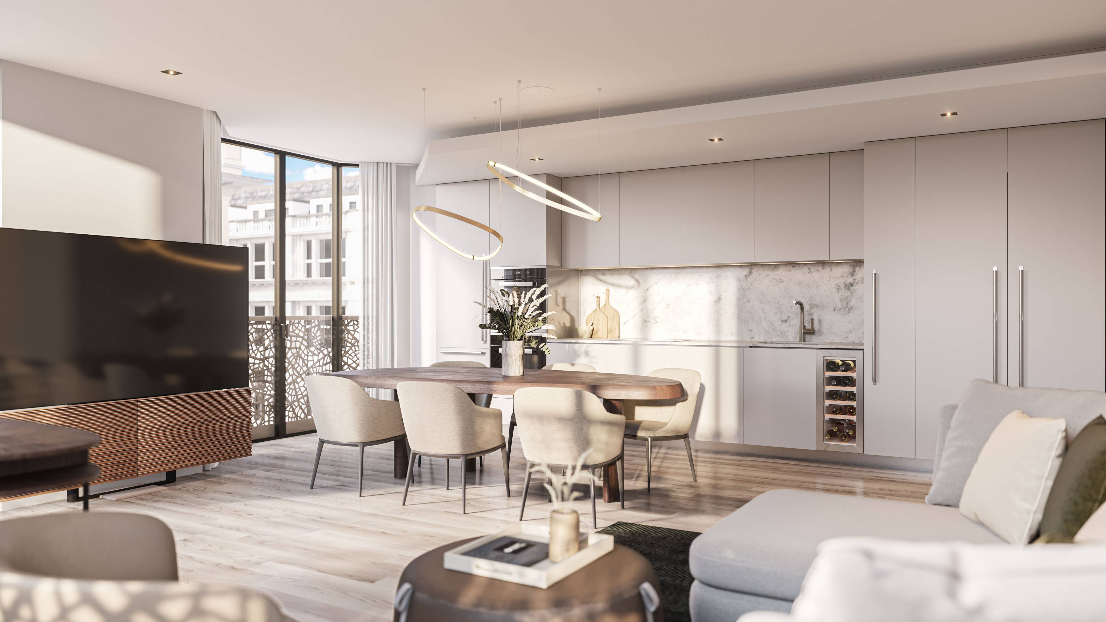 South and West facing 5th Floor 2 Bedroom Apartment @ W1 Place