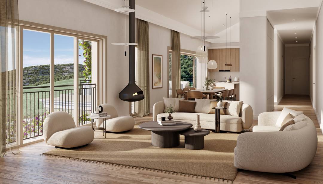 Luxury 3-bedroom apartment for sale in Luštica Bay, Montenegro — prestigious Adriatic family residence