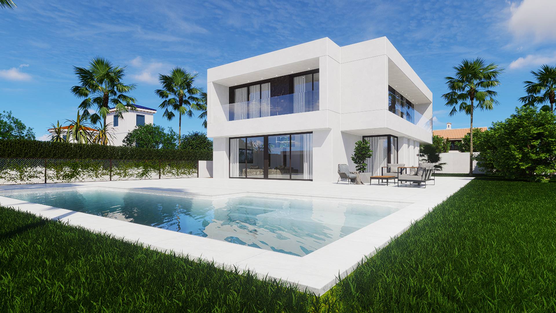 Key Ready! 4 bed luxurious villa with double garage in La Zenia Orihuela Costa