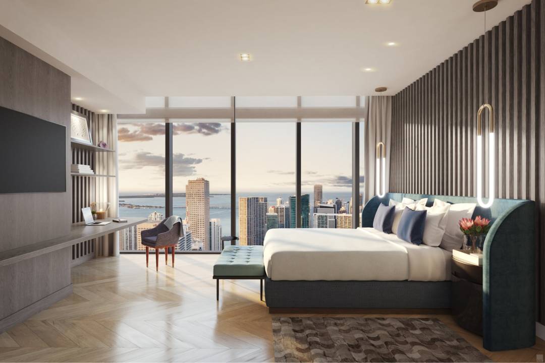 Downtown Miami Luxury Sky Villa | Waldorf Astoria Residences | 4 Chambres, 4,5 Salles De Bain | Vue sur la ville et l'eau