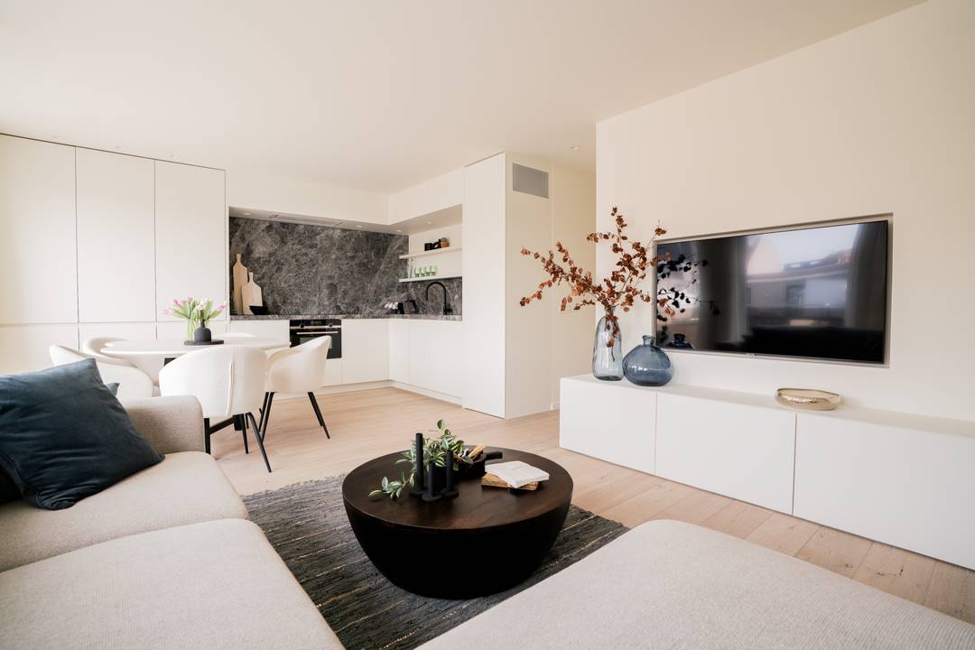 Exclusieve penthouse in het centrum van Knokke met zijdelings zeezicht