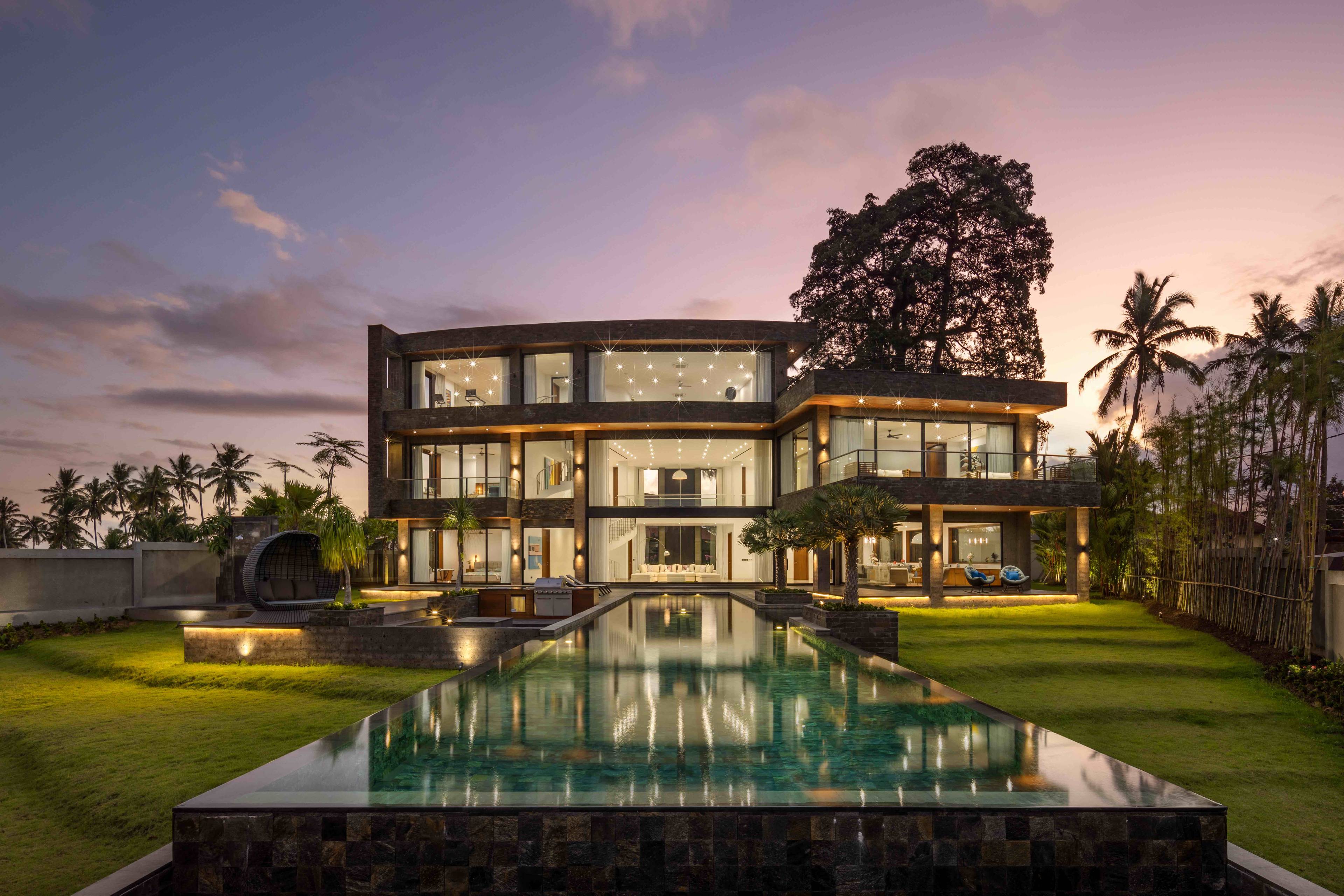 Exquisite 3-story, 5-bedroom villa nestled in the heart of Ubud, Bali