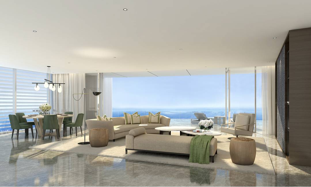 Entire Floor Sky Residence with Uninterrupted Mediterranean Views