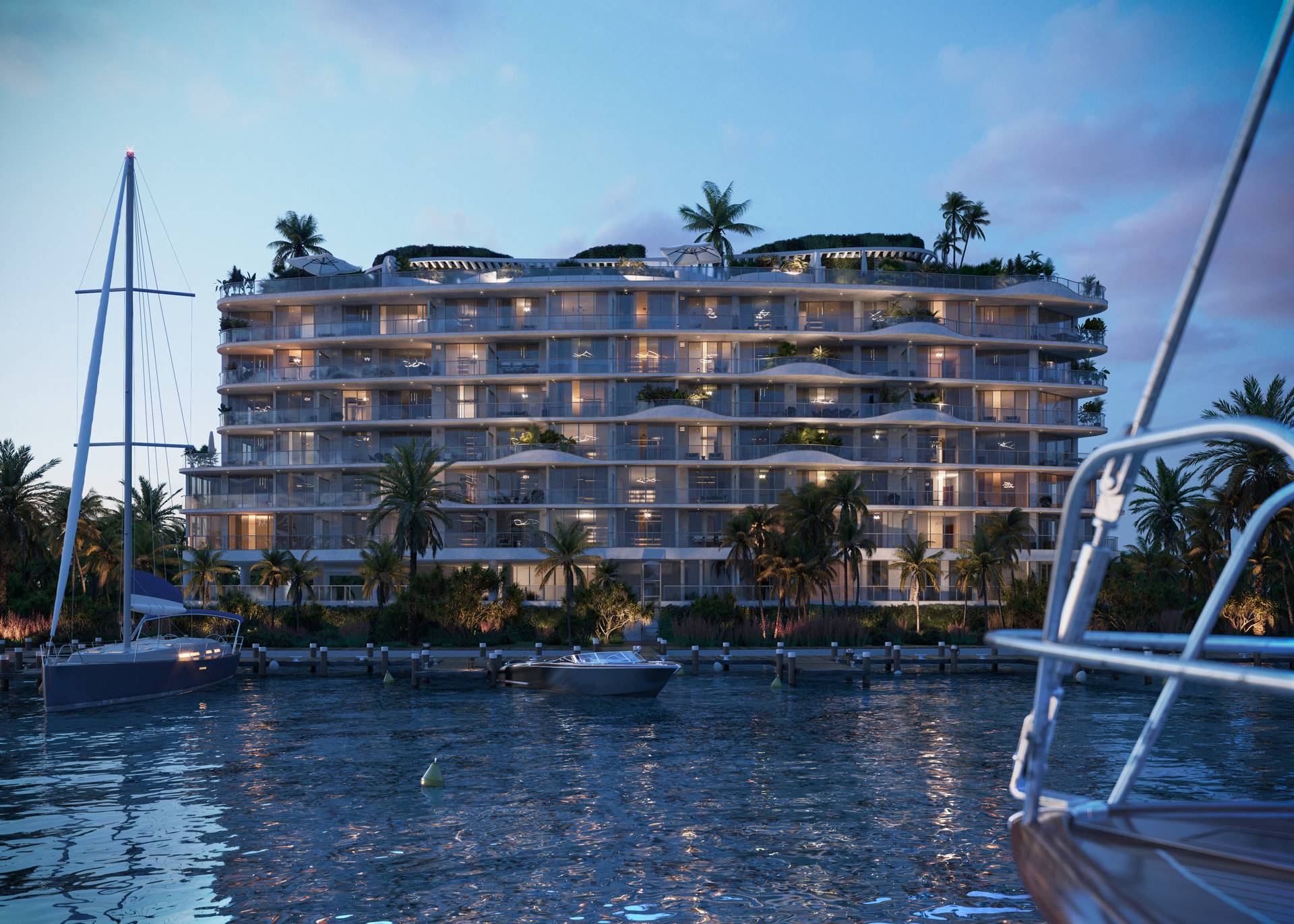 MIAMI PENTHOUSE ZU VERKAUFEN | BAY HARBOR ISLAND | WASSERBLICK, BALKON | 4 BETT + DEN, 4,5 BADEZIMMER | 5027 SF TOTAL