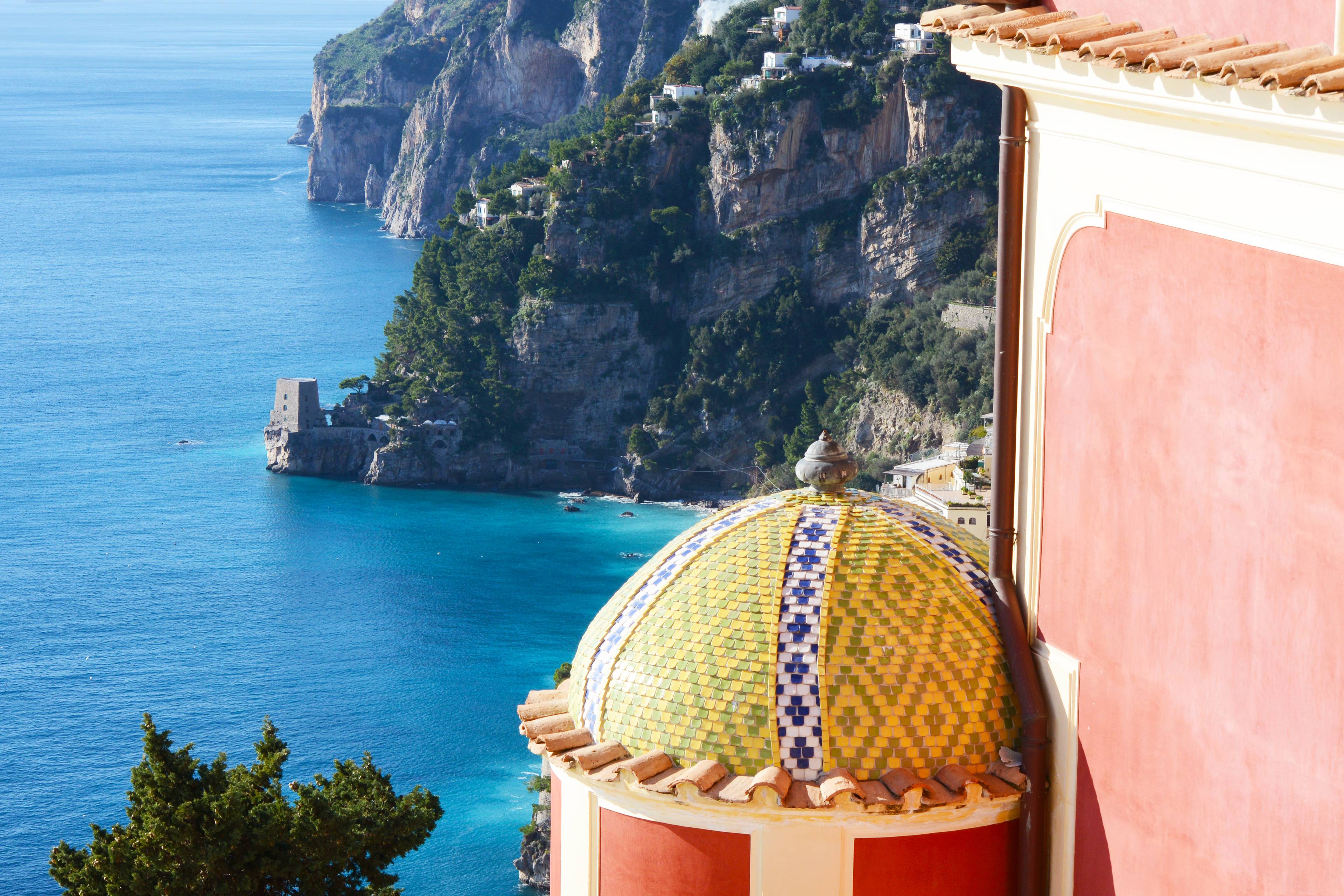 HISTORICAL PALACE POSITANO  AMALFI COAST -ITALY SEA VIEW