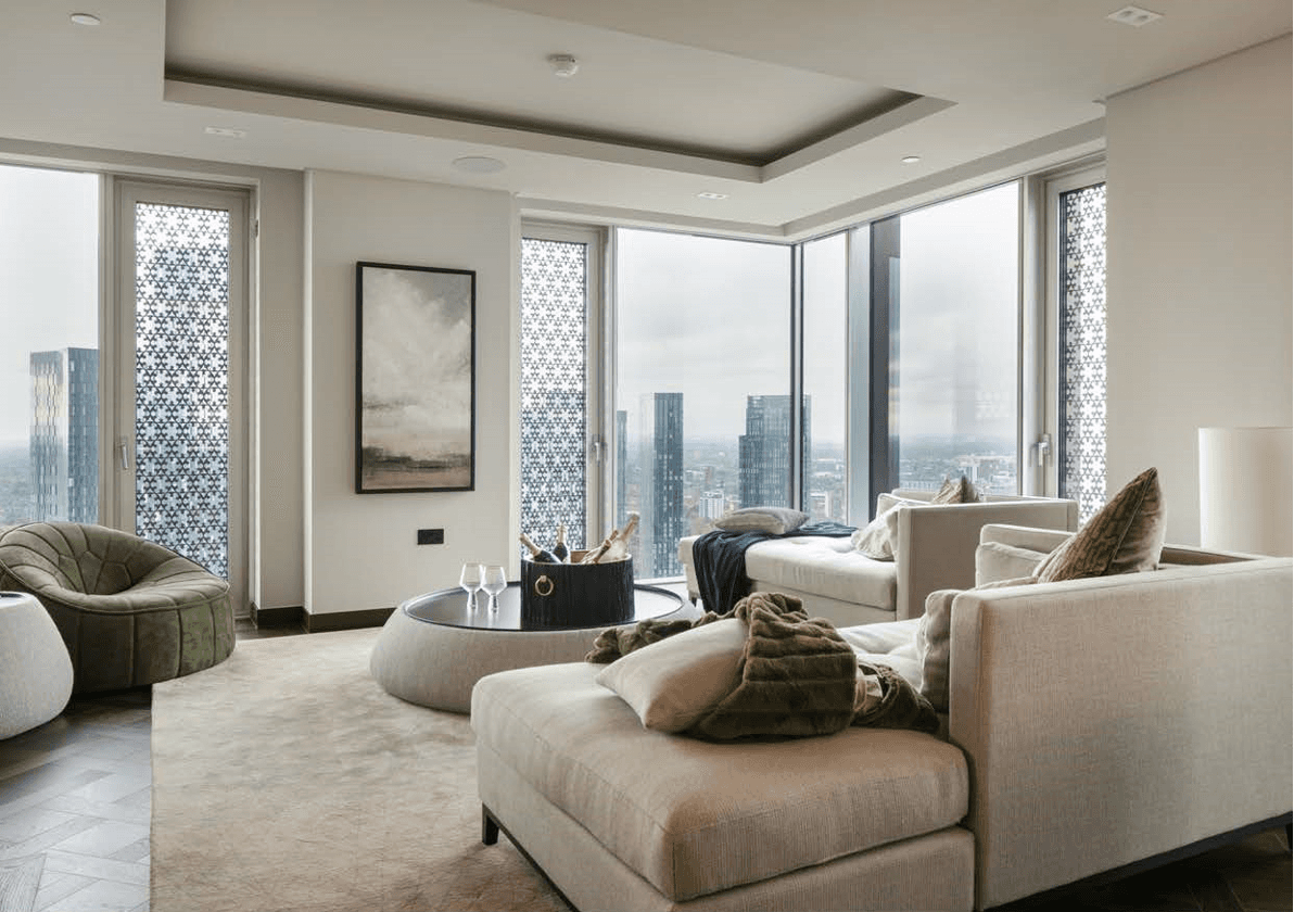 Two Bedroom Penthouse Apartment Located Across The 38th and 39th Floors in Viadux