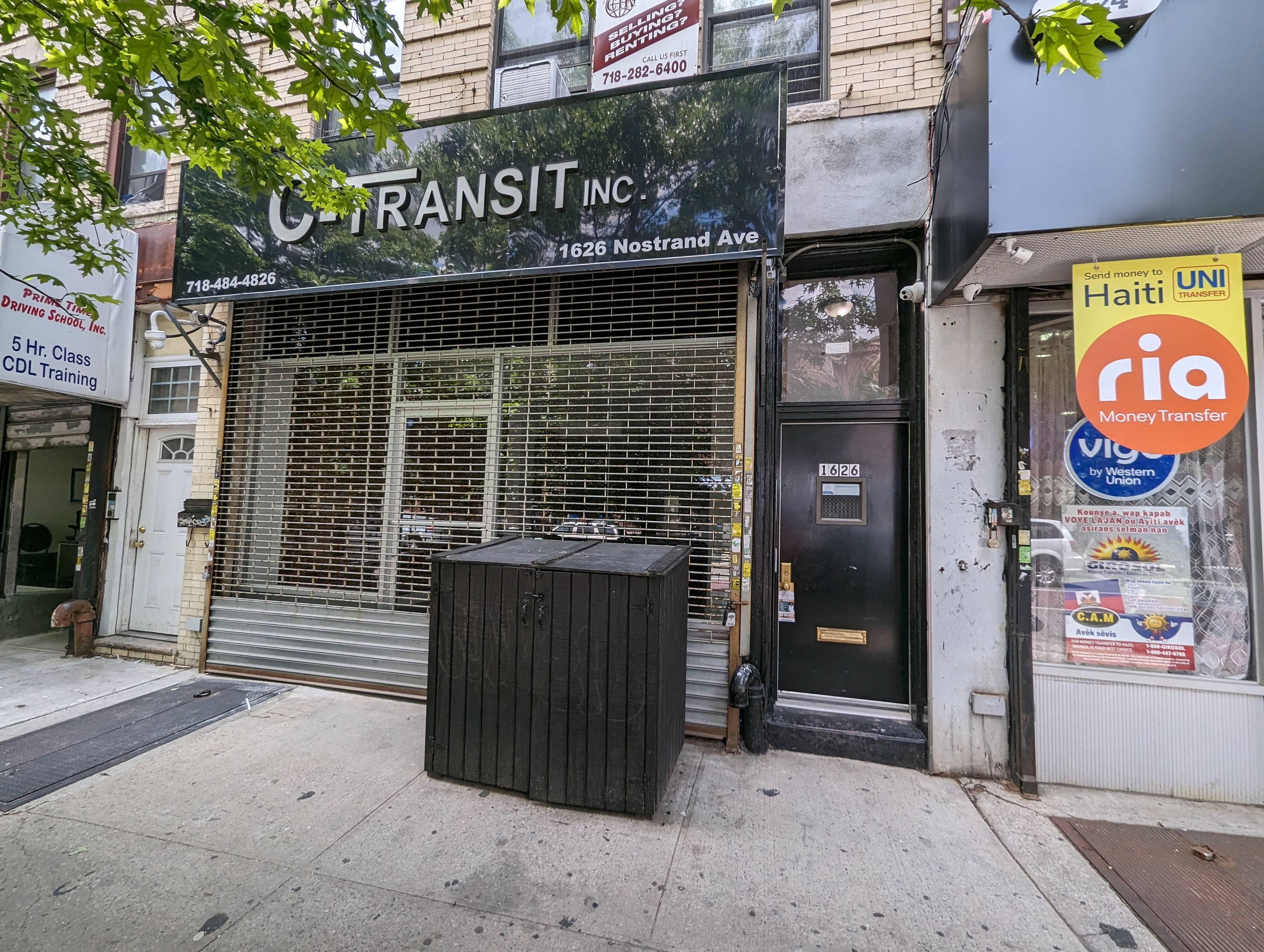 Ground floor commercial space on Nostrand Ave with private backyard