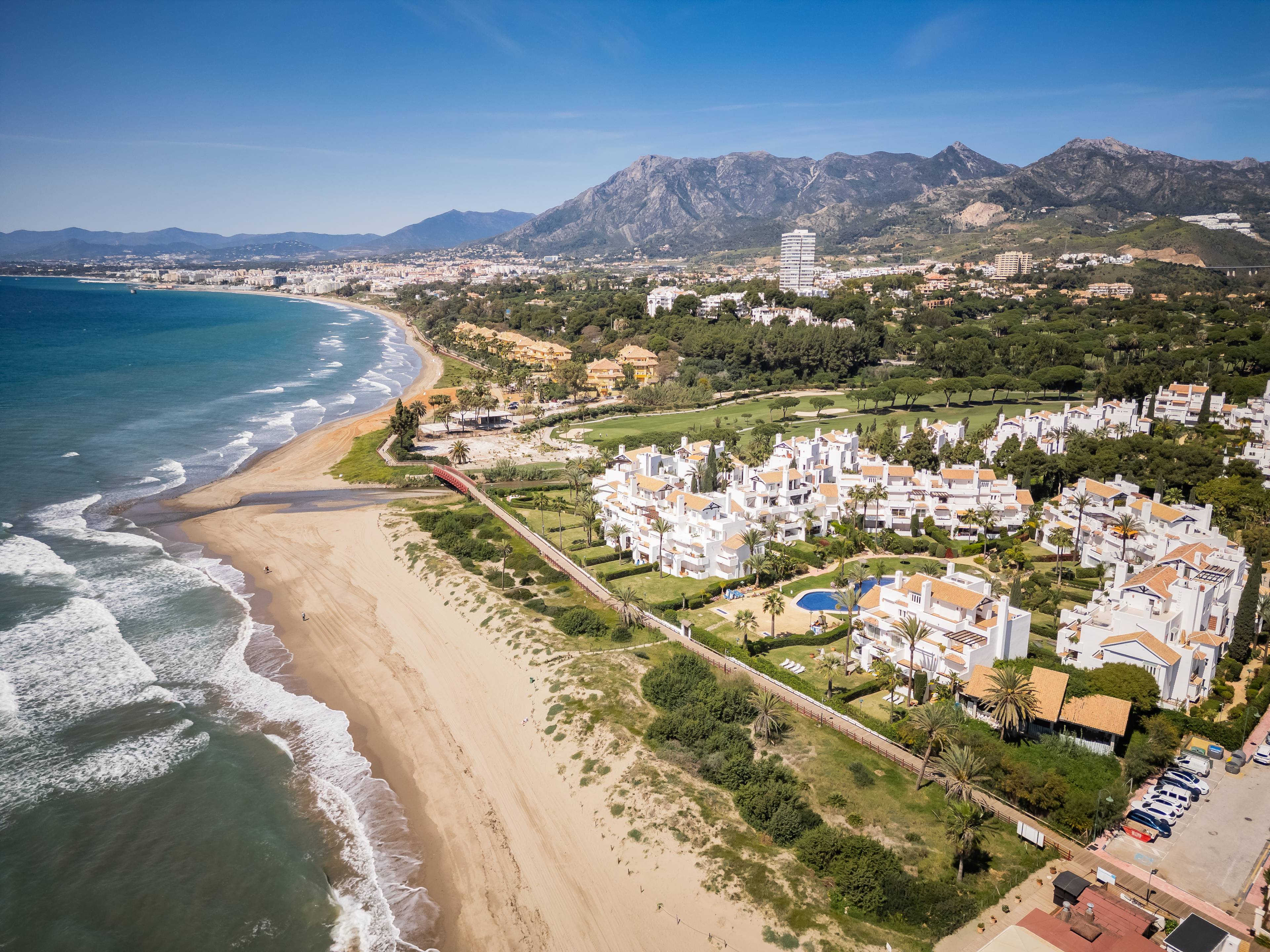 Luxury Marbella Apartment with Sea & Golf Views – Direct Beach Access