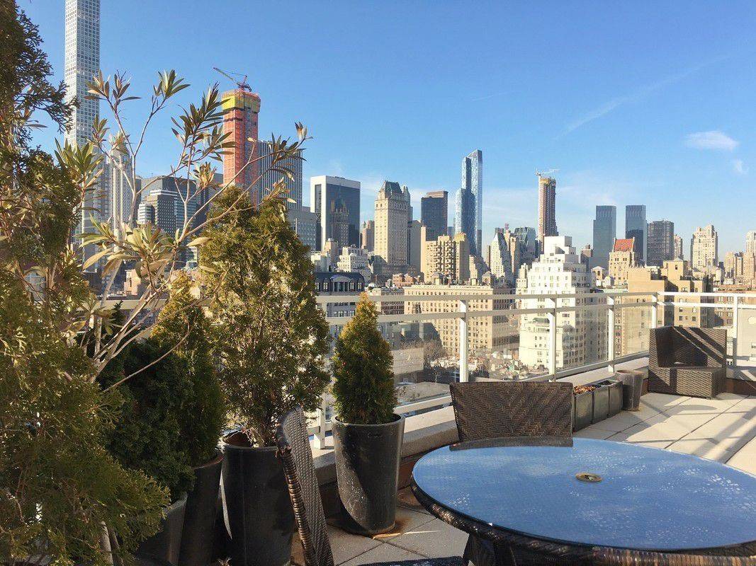 Splendid PHS-like Hi-floor  Three Bedroom/3bths w Wrap Terrace + Views in Prime Lenox Hill White Glove  Garage & Gym