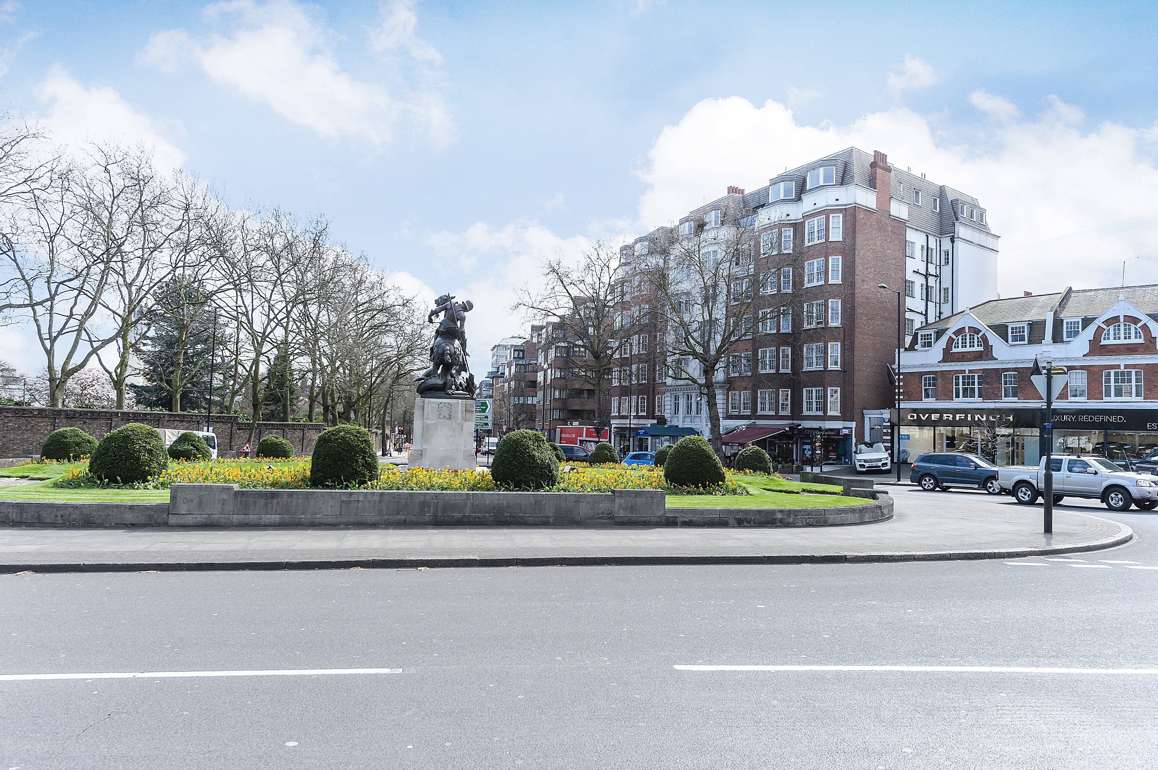 Superb ground floor two bedroom apartment with a large private garden is set within a ported building opposite the stunning Regents Park in St John's Wood.