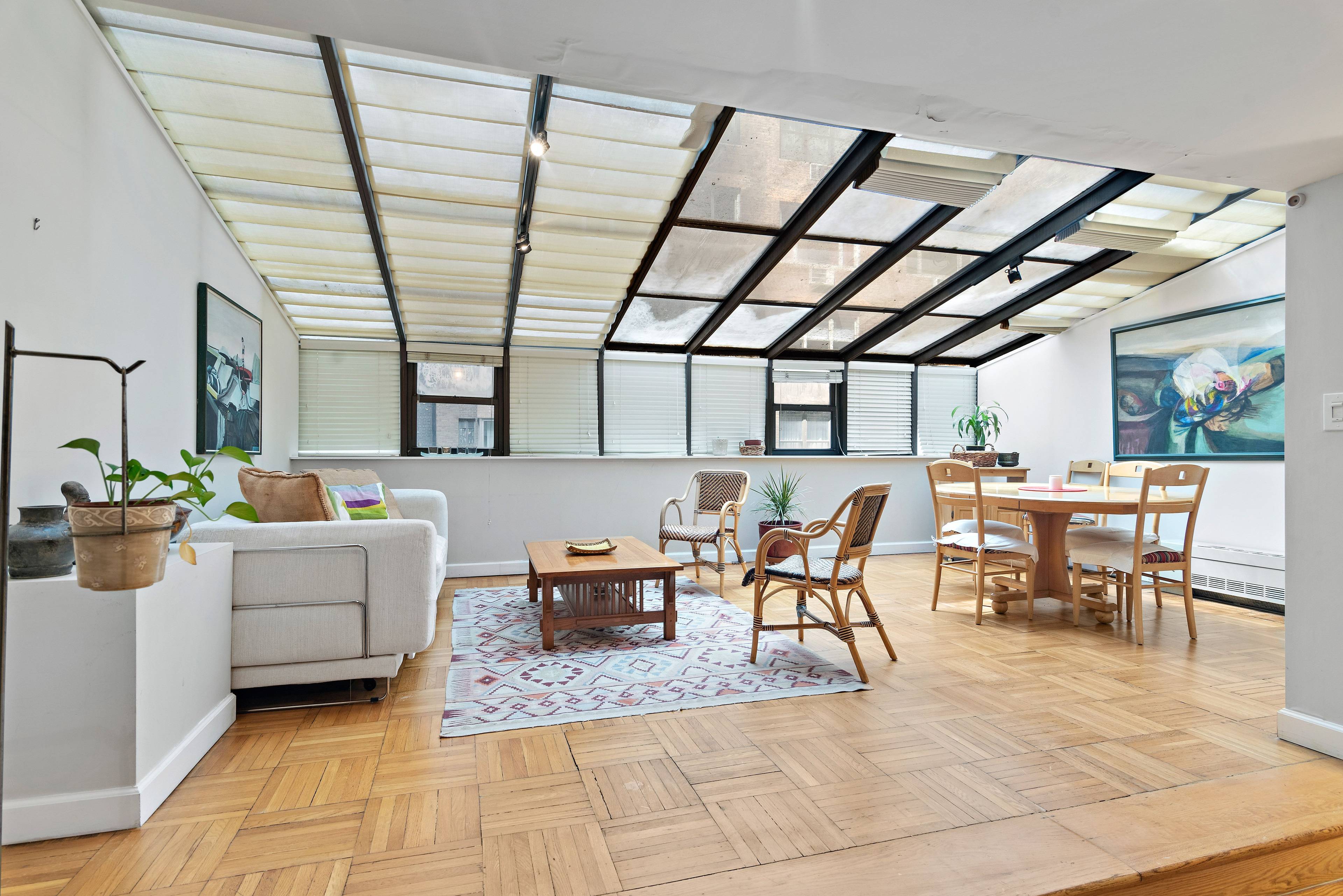 Spacious Alcove Studio + An Atrium on Central Park South!