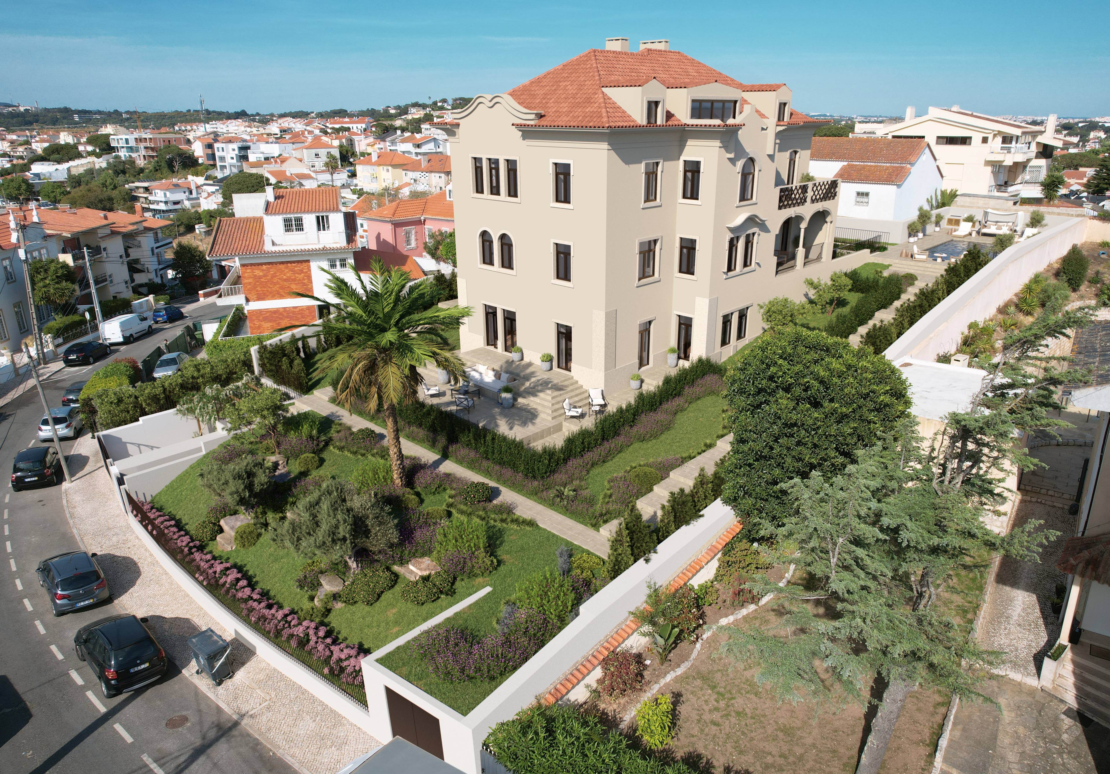 Estoril Apartment | T3  | 181m2 Outdoor Patio |  Indoor/Outdoor Pool | Gym & Spa| 3 Car Garage