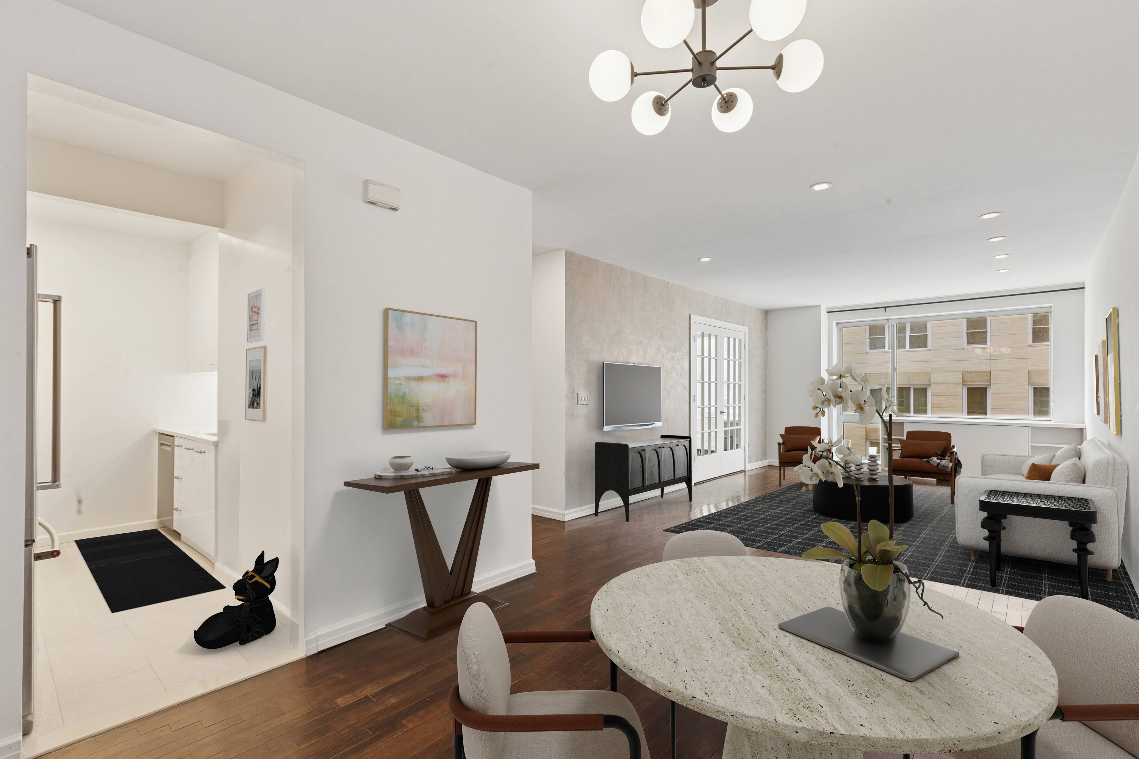 A Light-Drenched Two-Bedroom Jewel