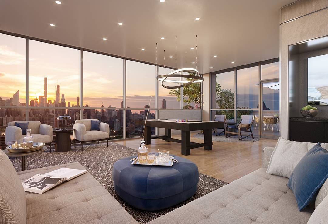 LONG ISLAND CITY FURNISHED CORNER CONDO FOR RENT | HERO BUILDING | 1 BED 1 BATH | CITY VIEWS