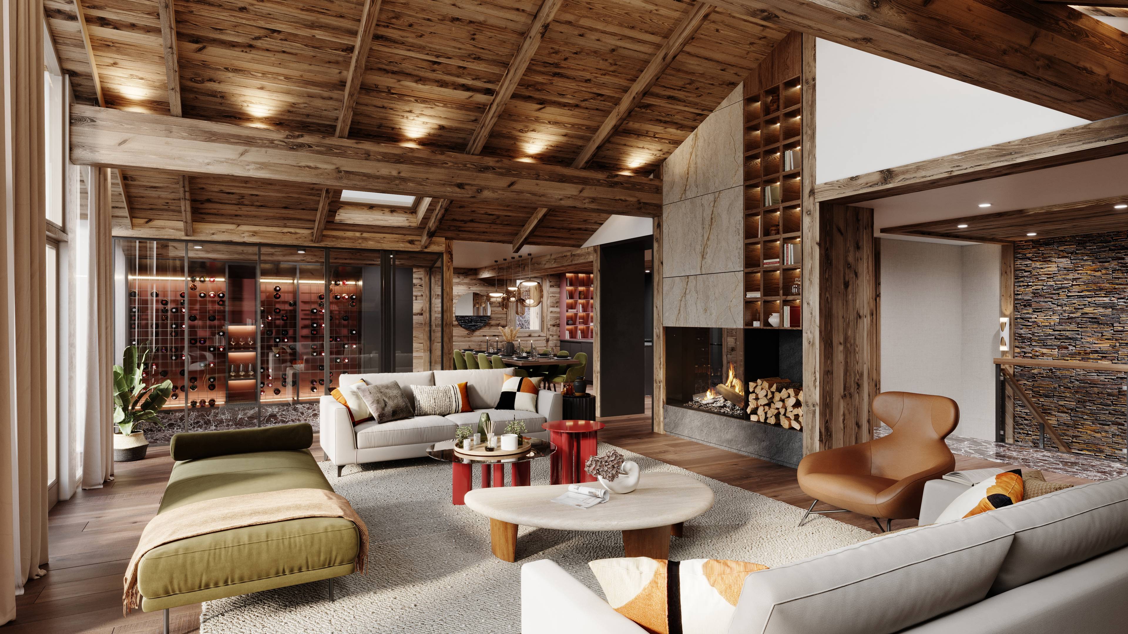 Ultra Luxury new 6 BR Chalet with private pool and spa in Three Valleys Meribel