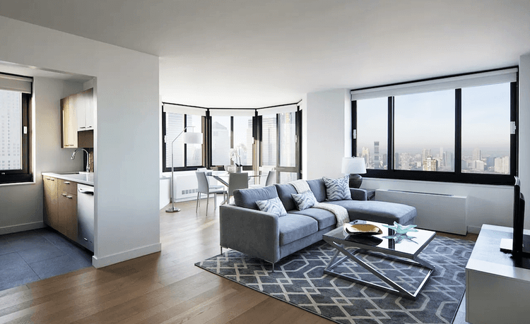 Heart of Tribeca with Hudson River view , Large size 3BED, 3BATH in white glove building.