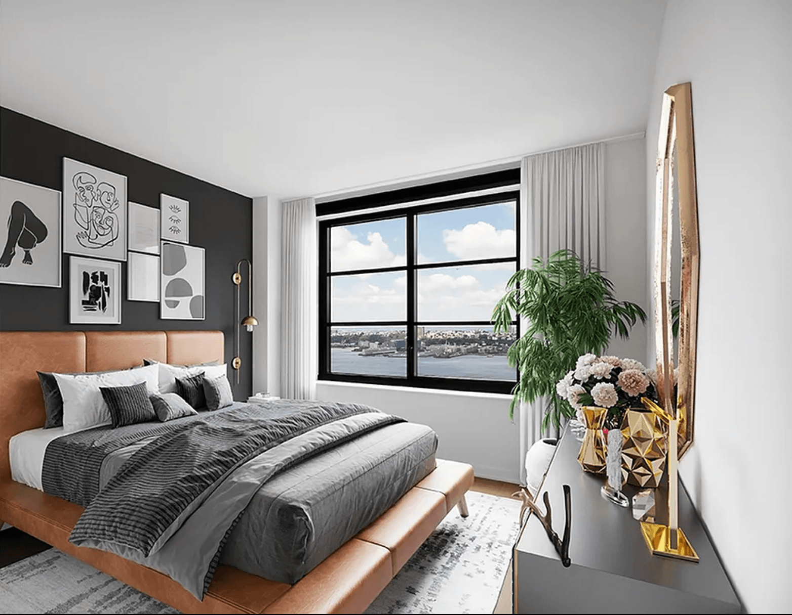 STUNNING HUDSON YARDS 2 BR/2.1 BA PH