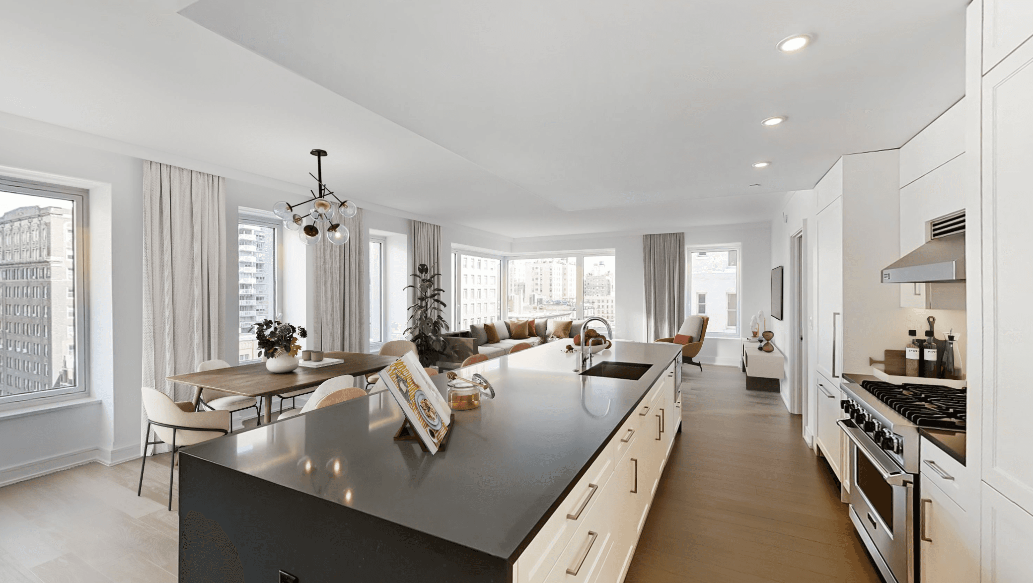 Fee 3 Beds /3 Baths in Luxury Upper West Side Building/W/D in Unit