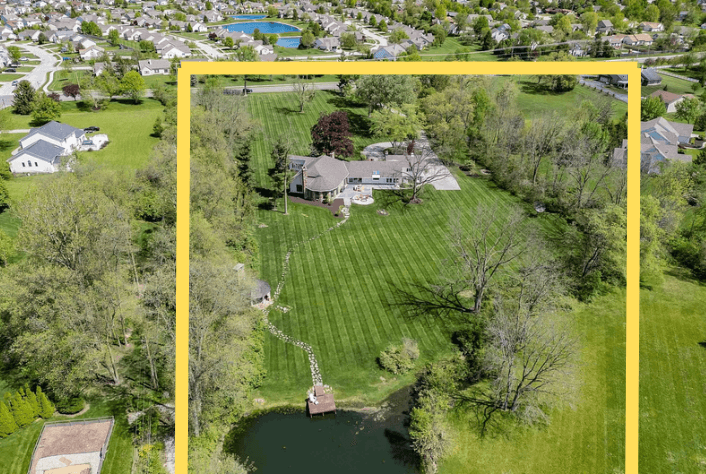 Fort Wayne Home for Sale | 5 Bed 4 Bath | Private Pond and Manicured Garden | Oversized Entertainment Room with Wet Bar