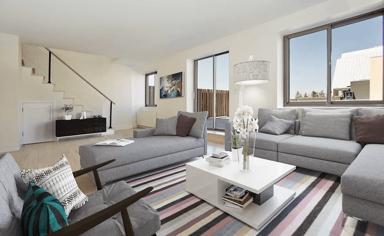 2 Beds/3 Baths Penthouse in Luxury Amenity Filled West Village Building, W/D in Unit and Large Terrace!!!